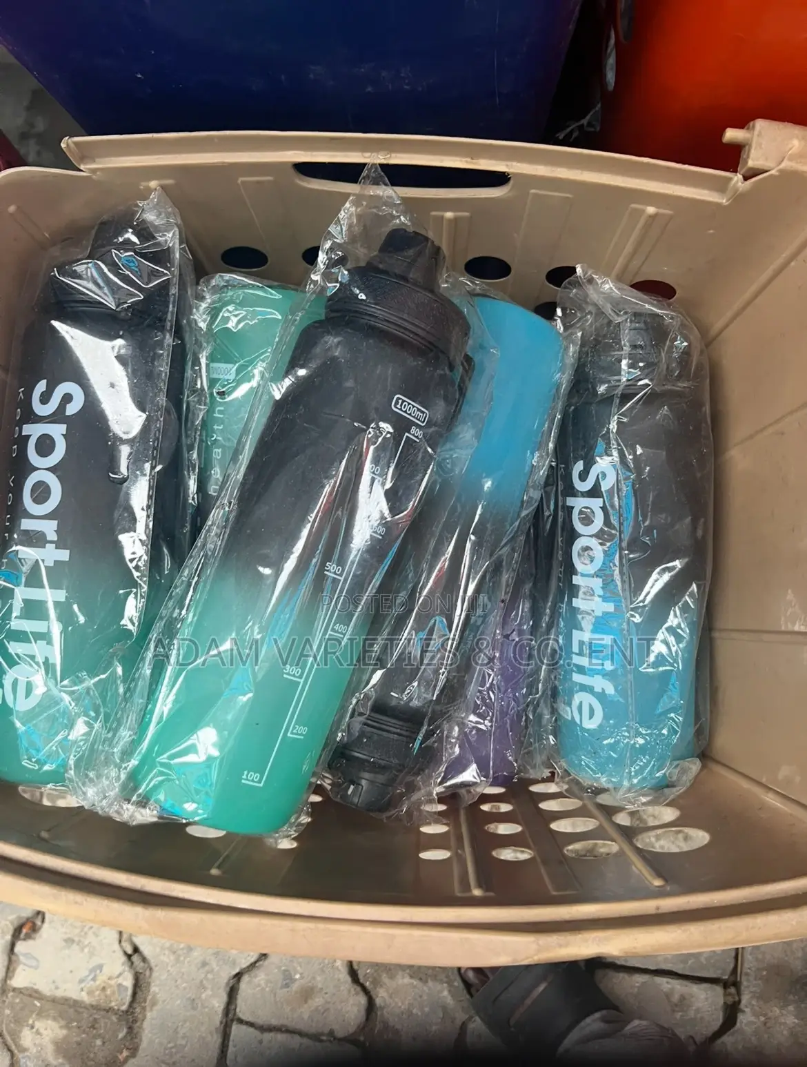 “Sport Life” Motivational Water Bottle. 1000ml
