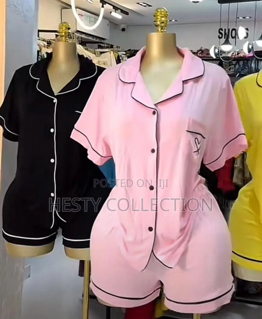Two Piece Night Wears Nightie Pyjamas Male Female