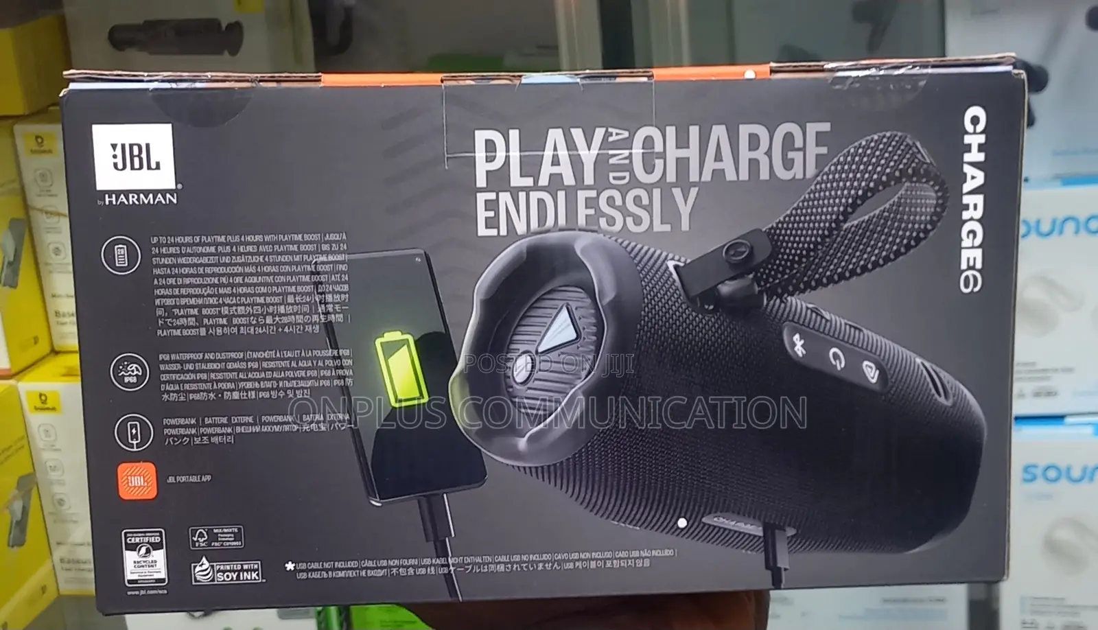 JBL Charge 6 Portable Bluetooth Speaker