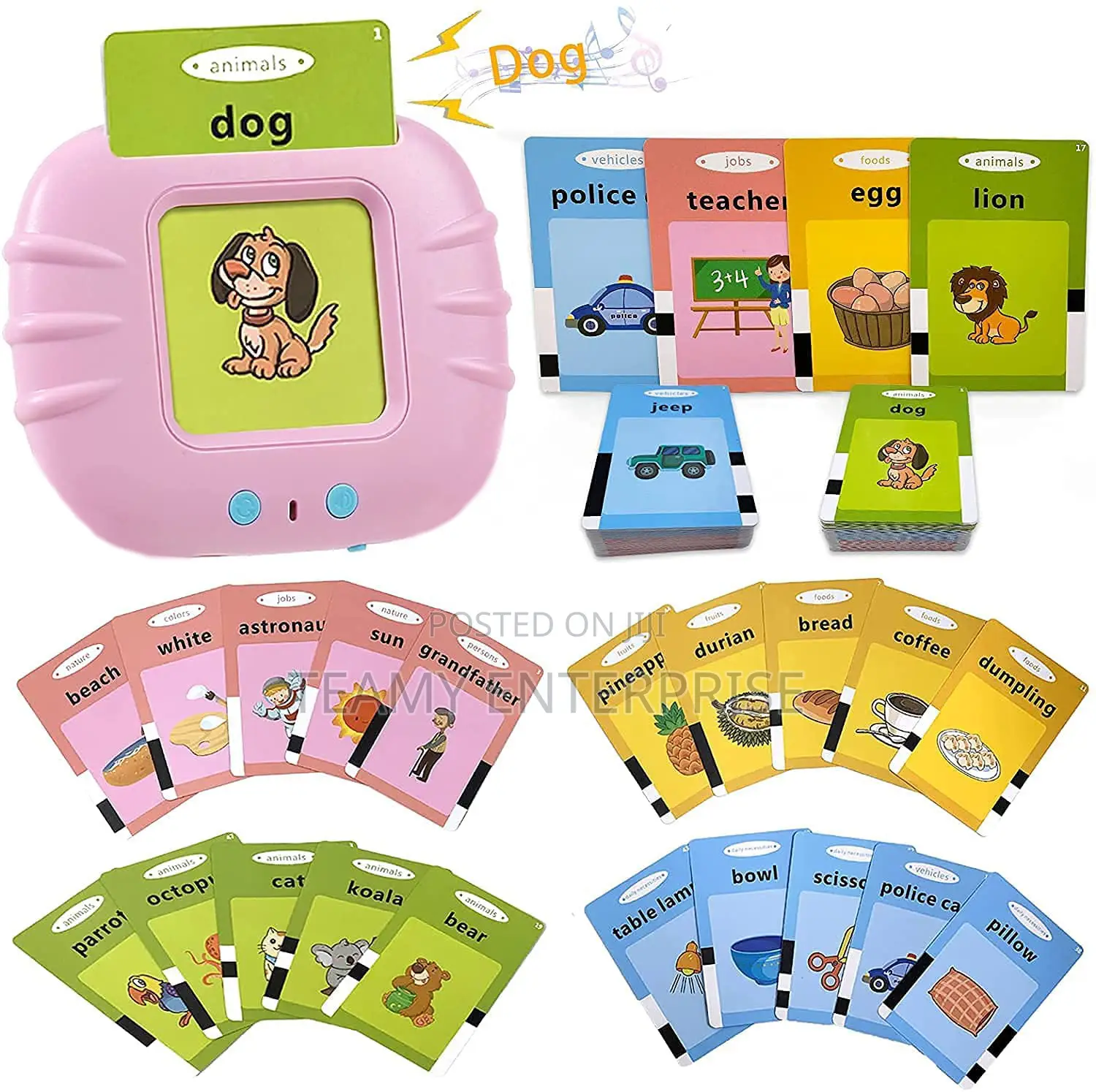 Kids Talking Card Reader With Picture / Audio Pronounce Toys