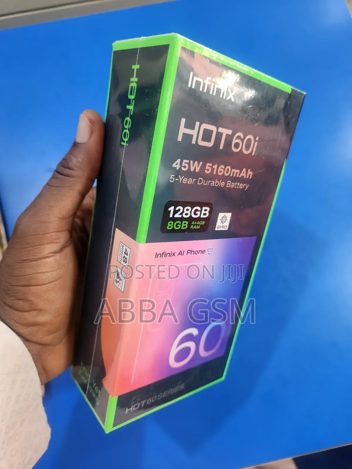 New Infinix Hot 60i 128 GB Black