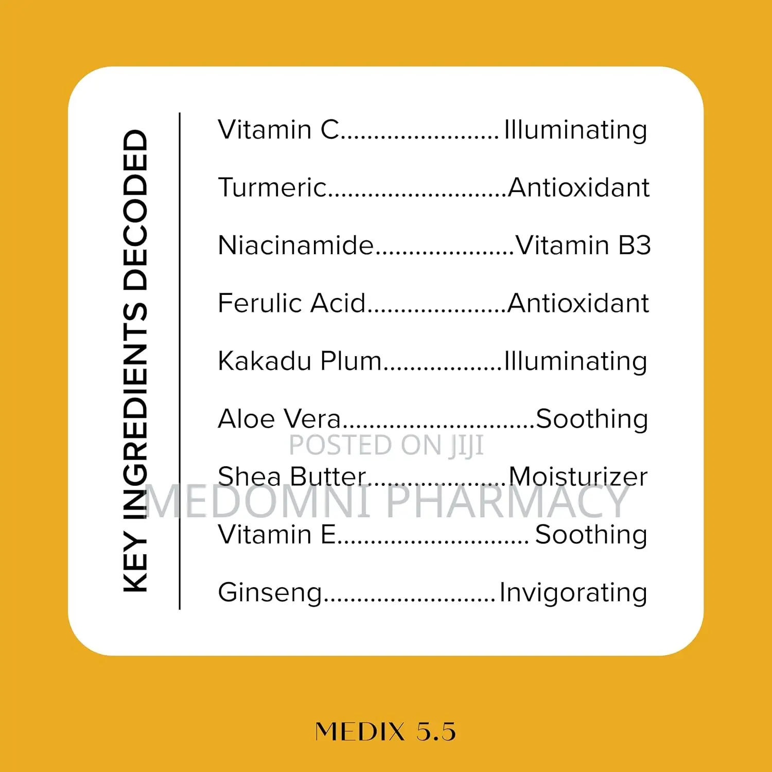 Medix 5.5 Vitamin C Body Lotion 15fl Oz