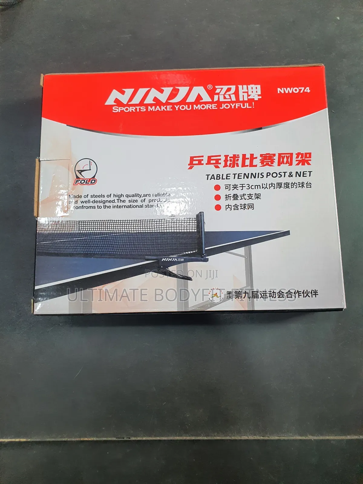 Brand New Ninja Table Tennis Post Net With Balls (Nw074) -