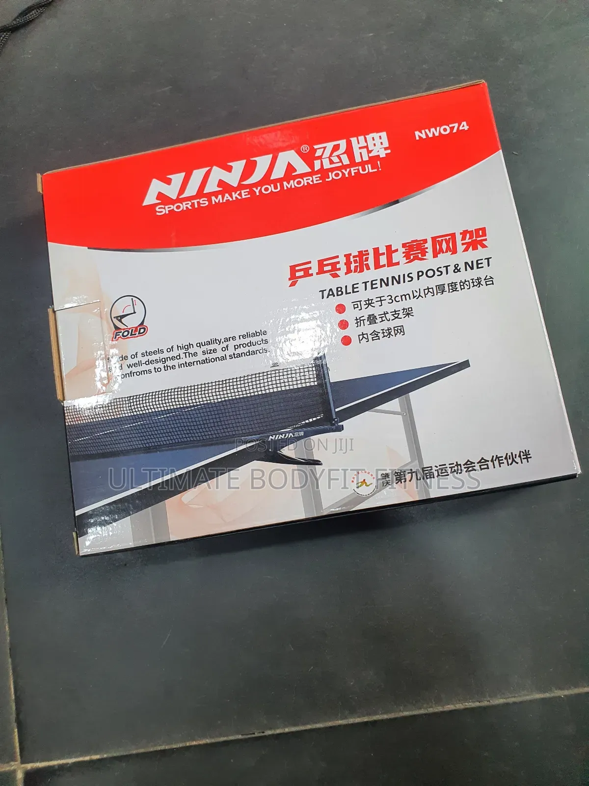 Brand New Ninja Table Tennis Post Net With Balls (Nw074) -