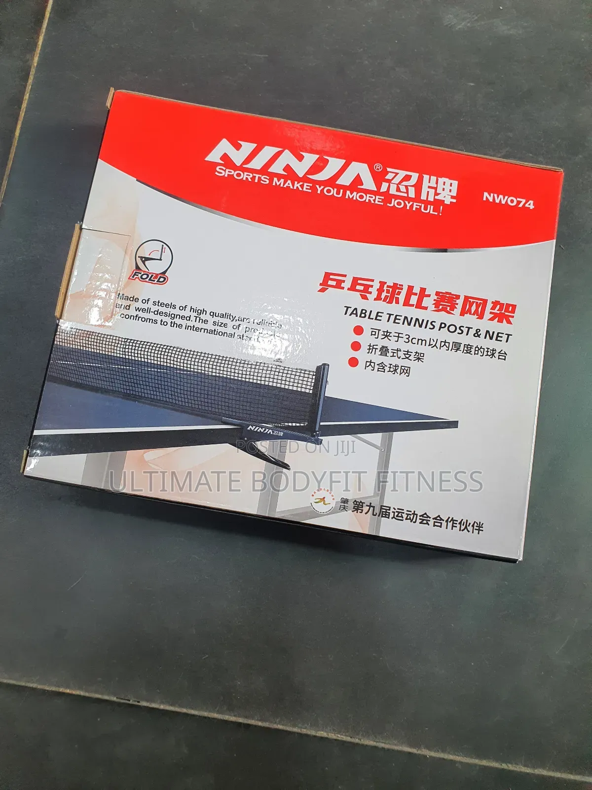 Brand New Ninja Table Tennis Post Net With Balls (Nw074) -