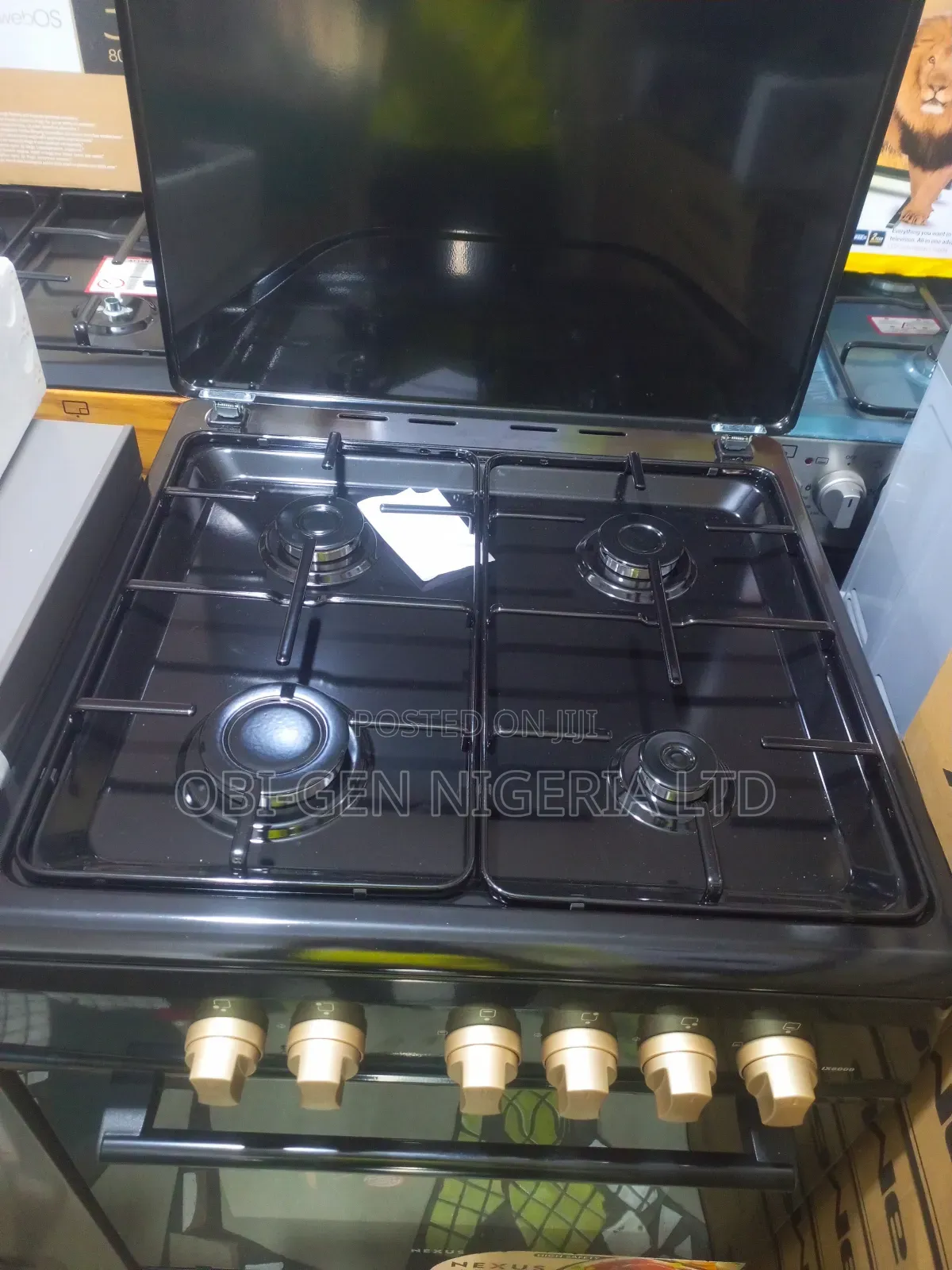 Nexus 60x60 4-burner All-gas Standing Cooker (Nx-6003) Set