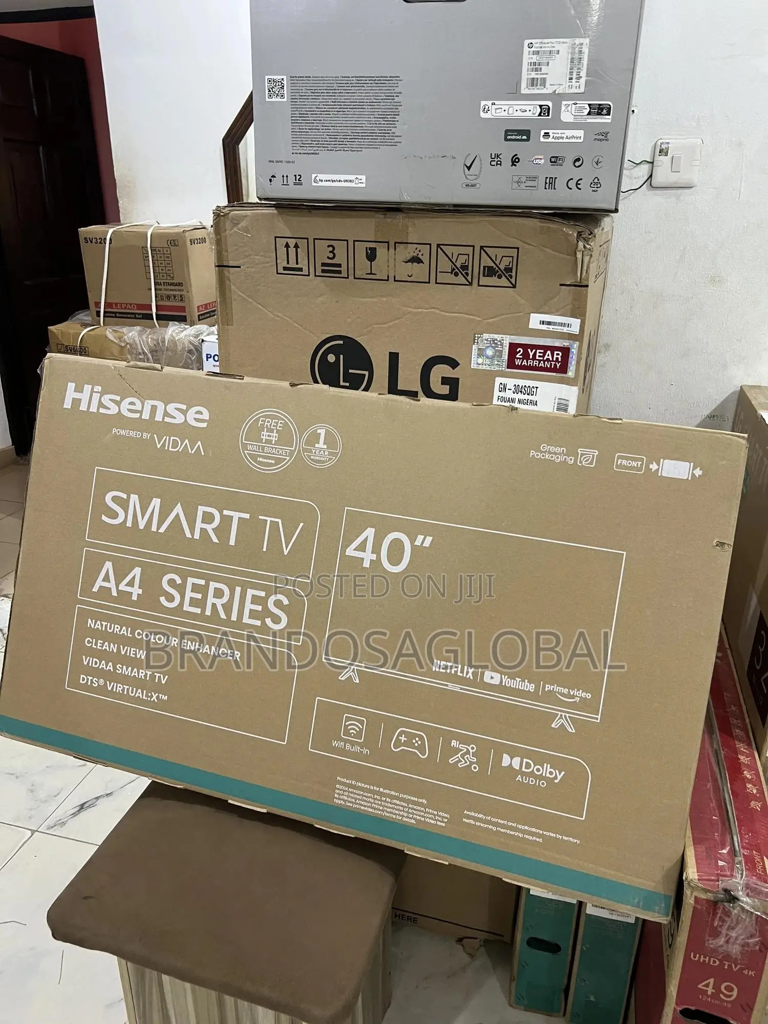 Brand New Hisense 40 Inches Smart Led Tv - A4 Series