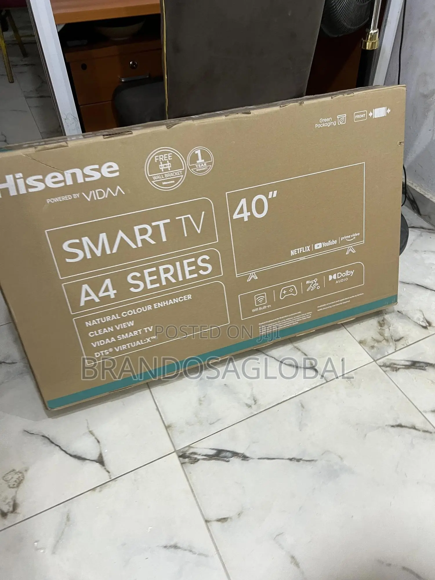 40" Hisense A4 Smart Tv - Clear Sound Bright Display