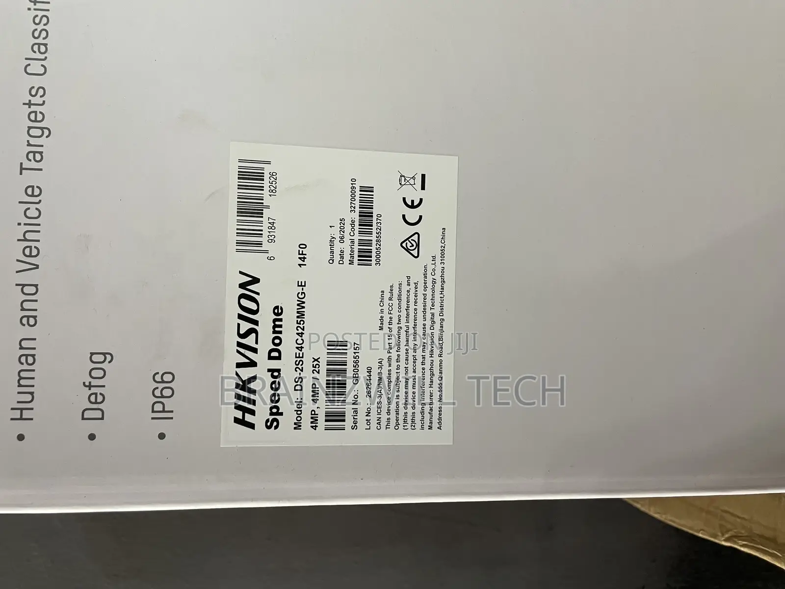 Hikvision Tandemvu PTZ Camera | Ds-2se4c425mwg-E 14fo | 4mp, 4mp / 25x