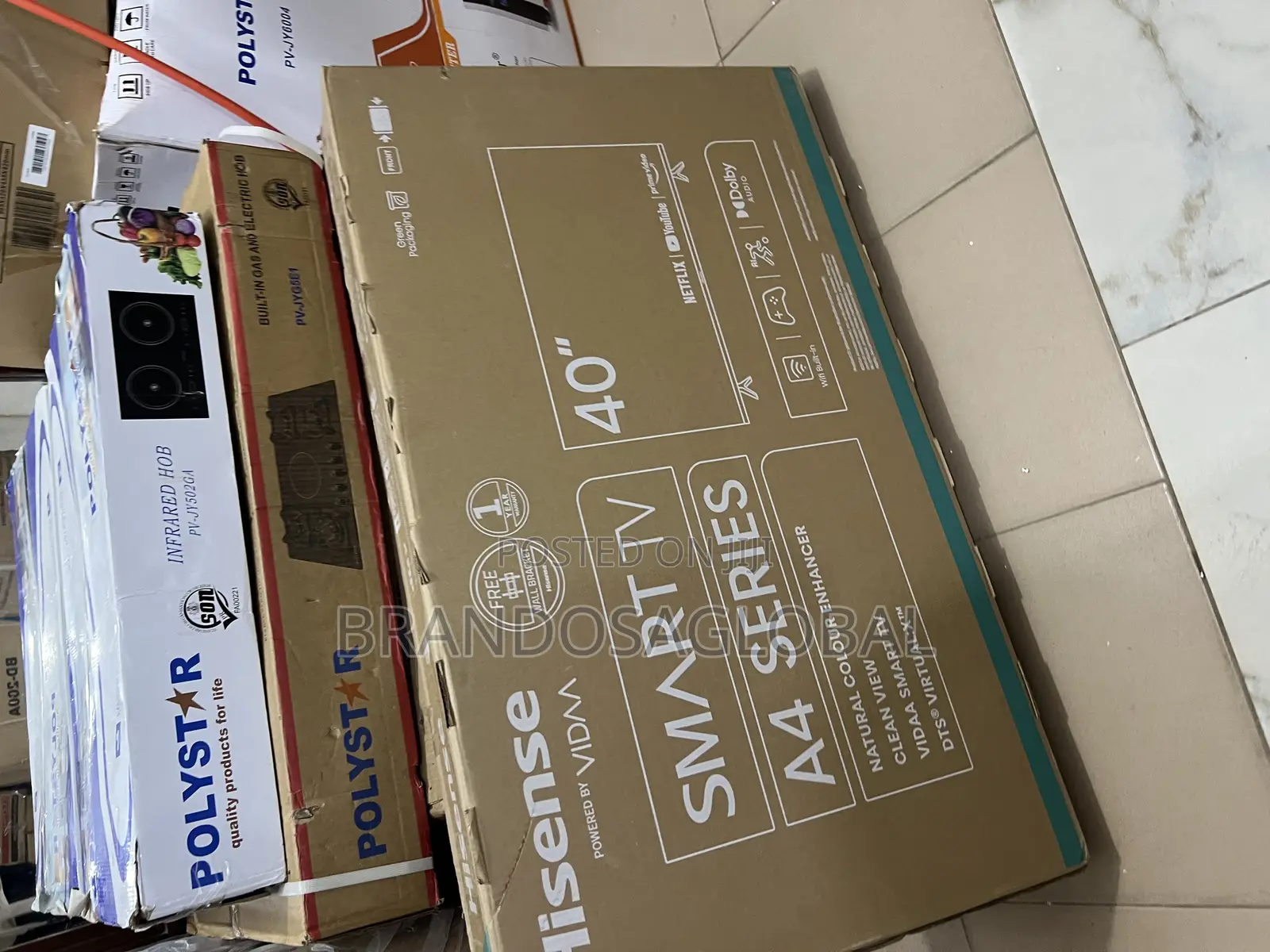 Brand New Whisense Smart Tv 40 Inches A4 Seriess - Durable