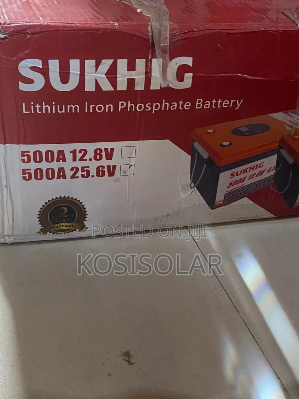 500ah 24v Sukhig Solar Lilthum Ion Battery