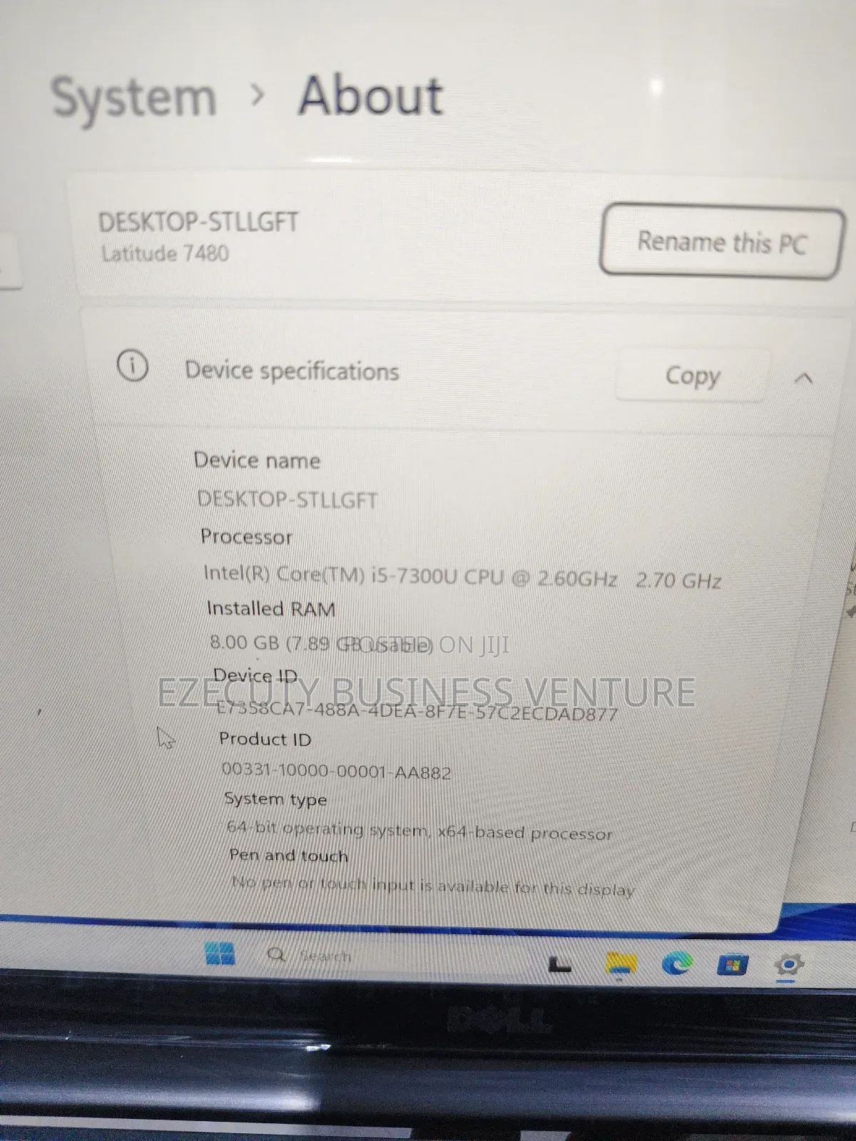 Laptop Dell Latitude 7480 8GB Intel Core I5 SSD 256GB