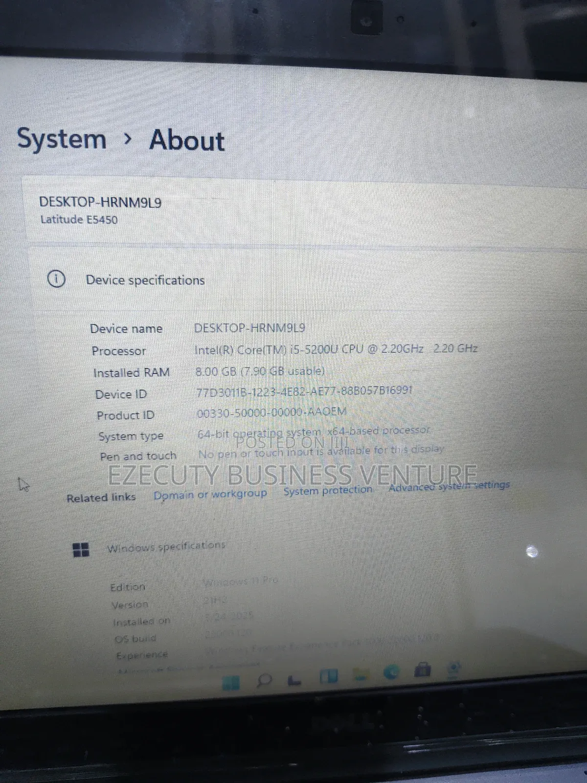 Laptop Dell Latitude 5450 8GB Intel Core I5 SSD 256GB