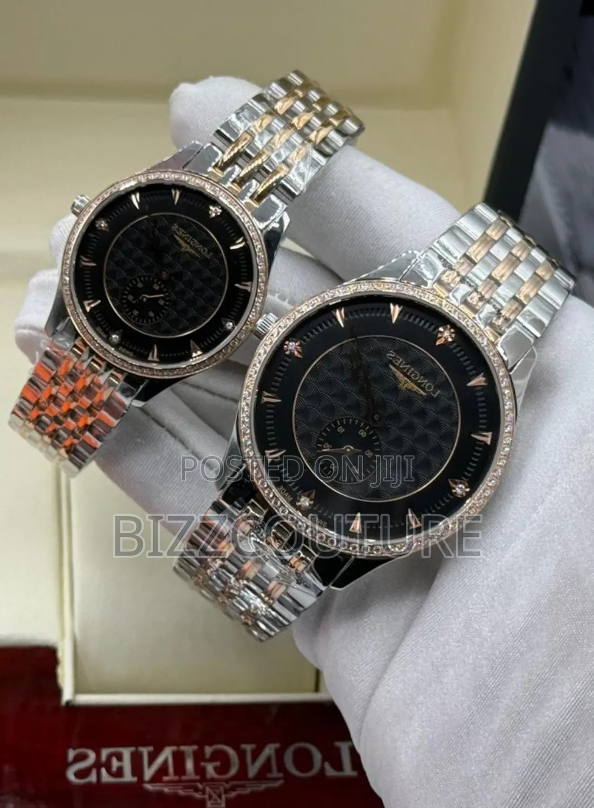 Original Longines Black Dial, Two-Tone Stainless Steel Watch