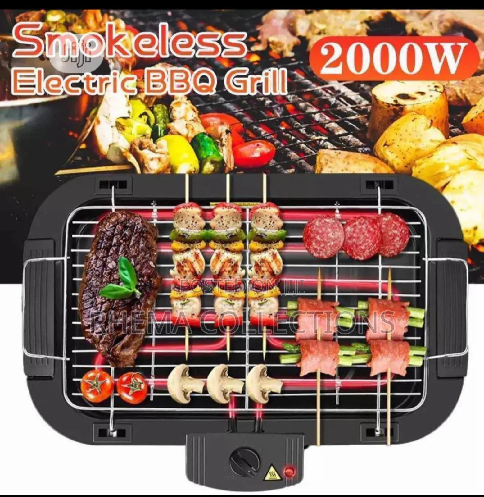 2000w Dessini Regina Electric Barbecue Grill