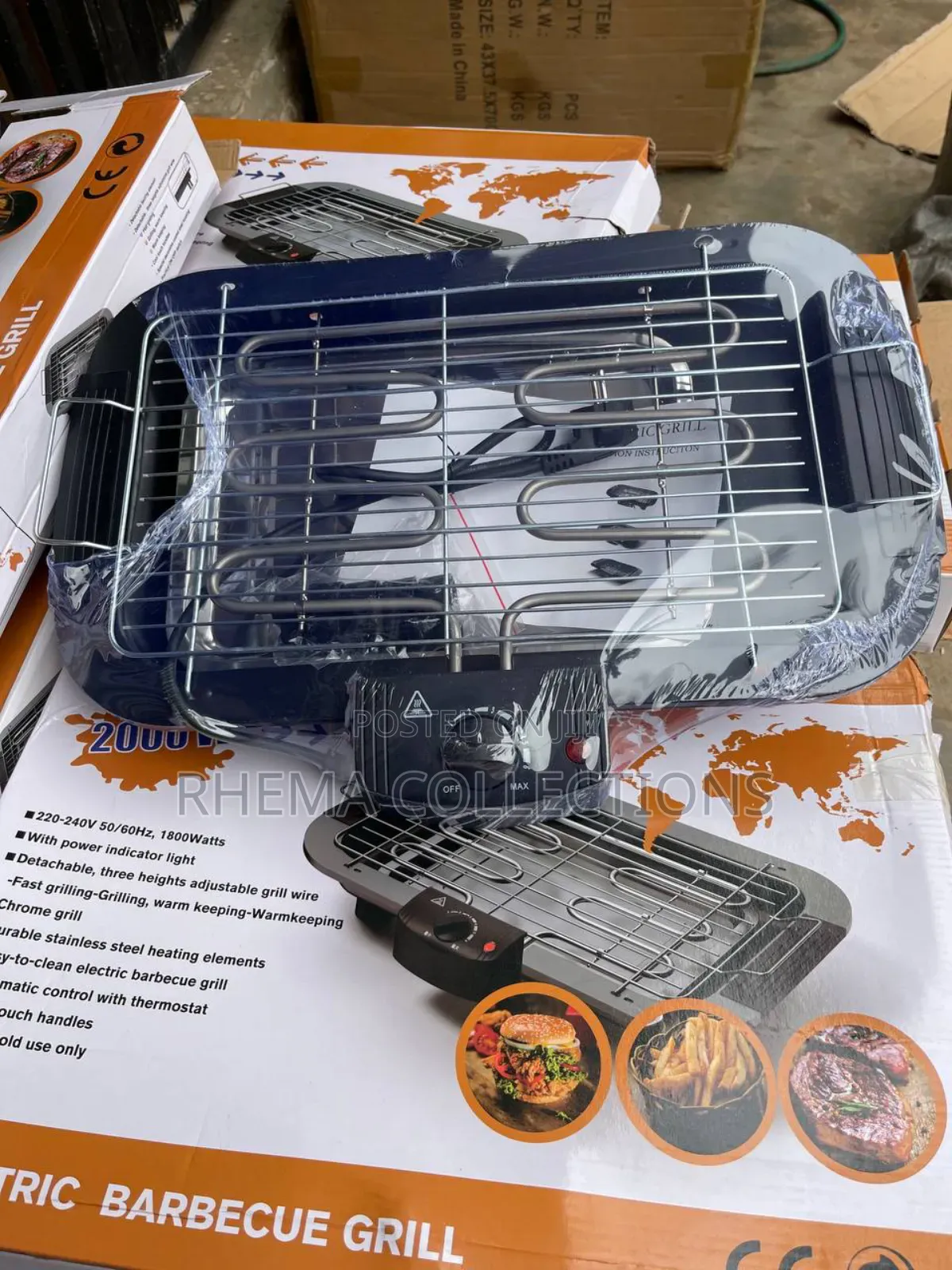 2000w Dessini Regina Electric Barbecue Grill