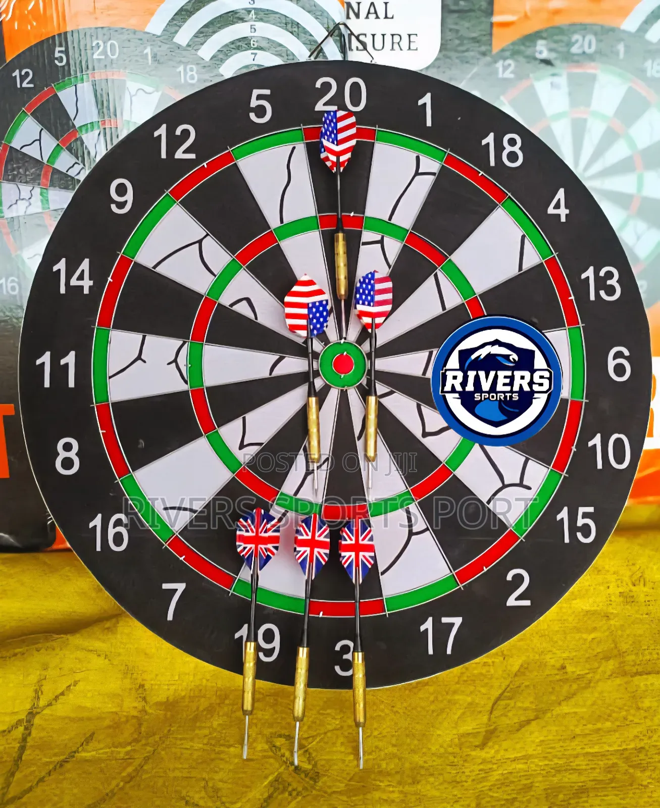 Deluxe Professional Dartboard Dart Board Heavy Duty Dart