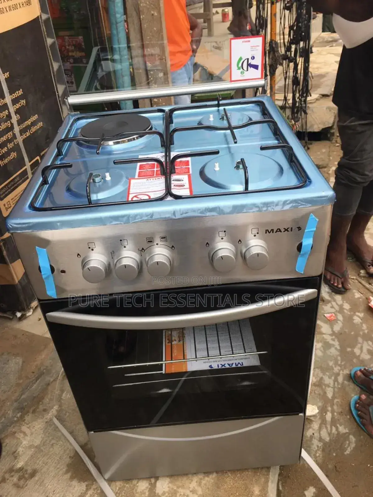 New Maxi 50/50 Gas Cooker 3+1 Electric With Oven and Grill