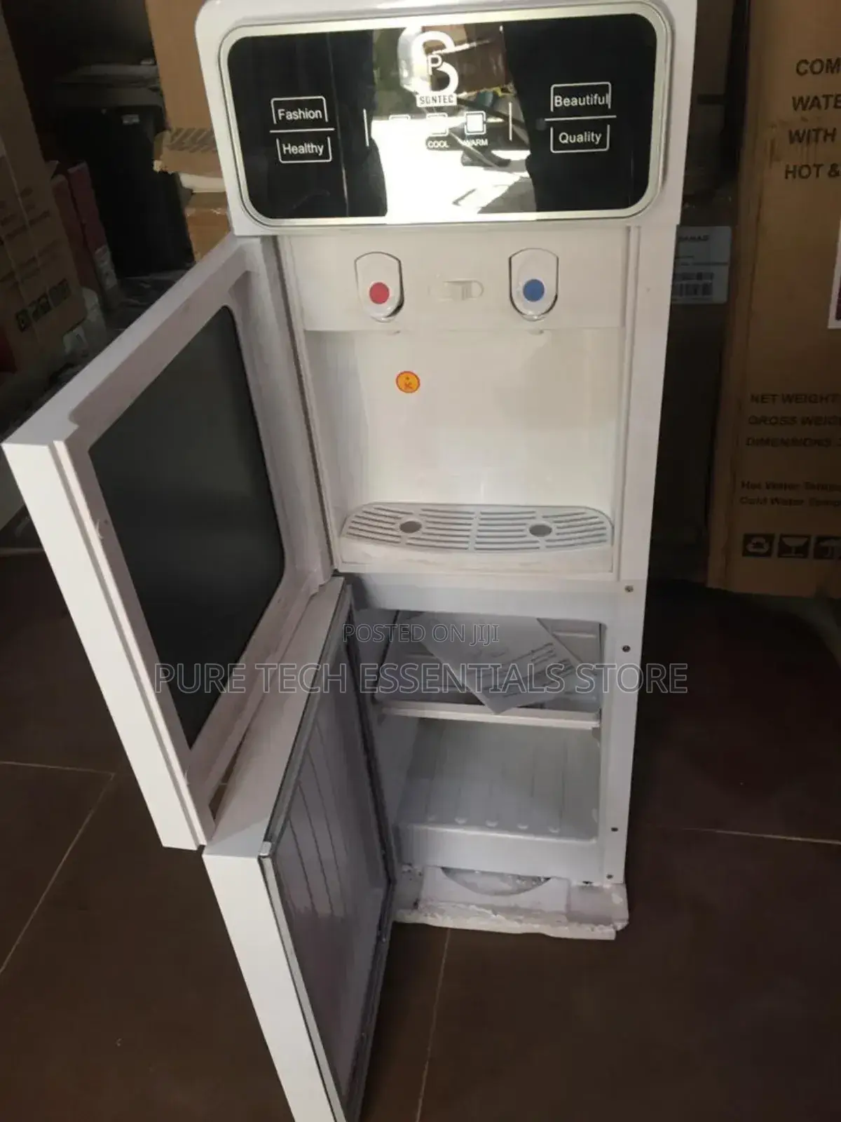 New Sontec Hot and Cold Water Dispenser With Refrigerator