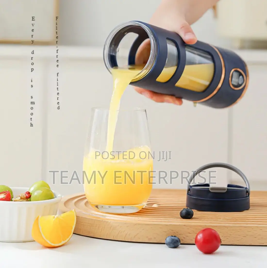 450ml Rechargeable Fruit Juicer Smoothie Blender Led Hp-880