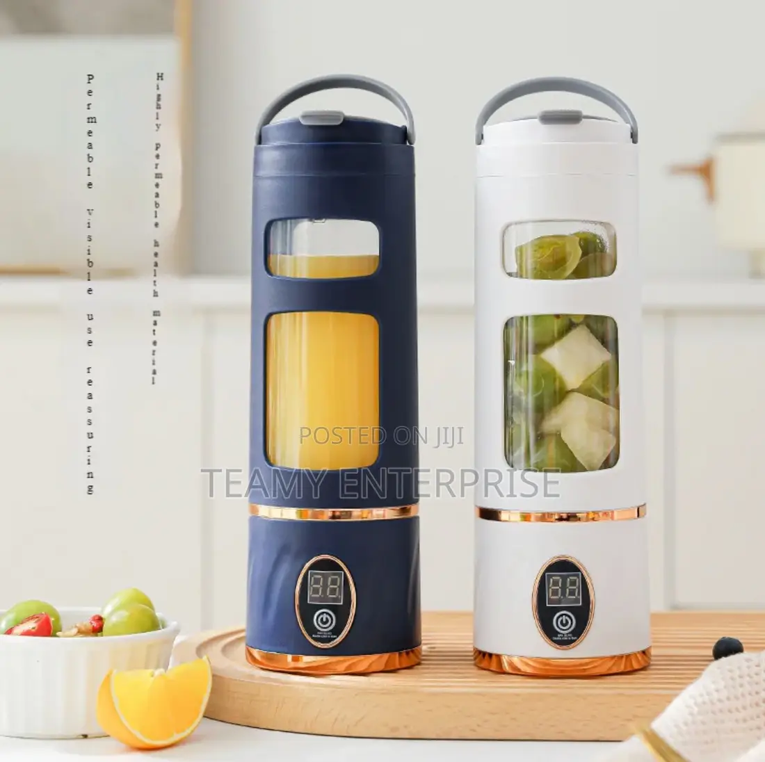 450ml Rechargeable Fruit Juicer Smoothie Blender Led Hp-880