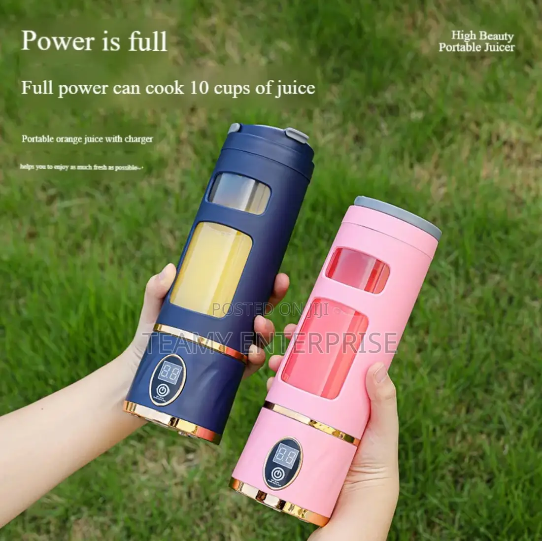 450ml Rechargeable Fruit Juicer Smoothie Blender Led Hp-880