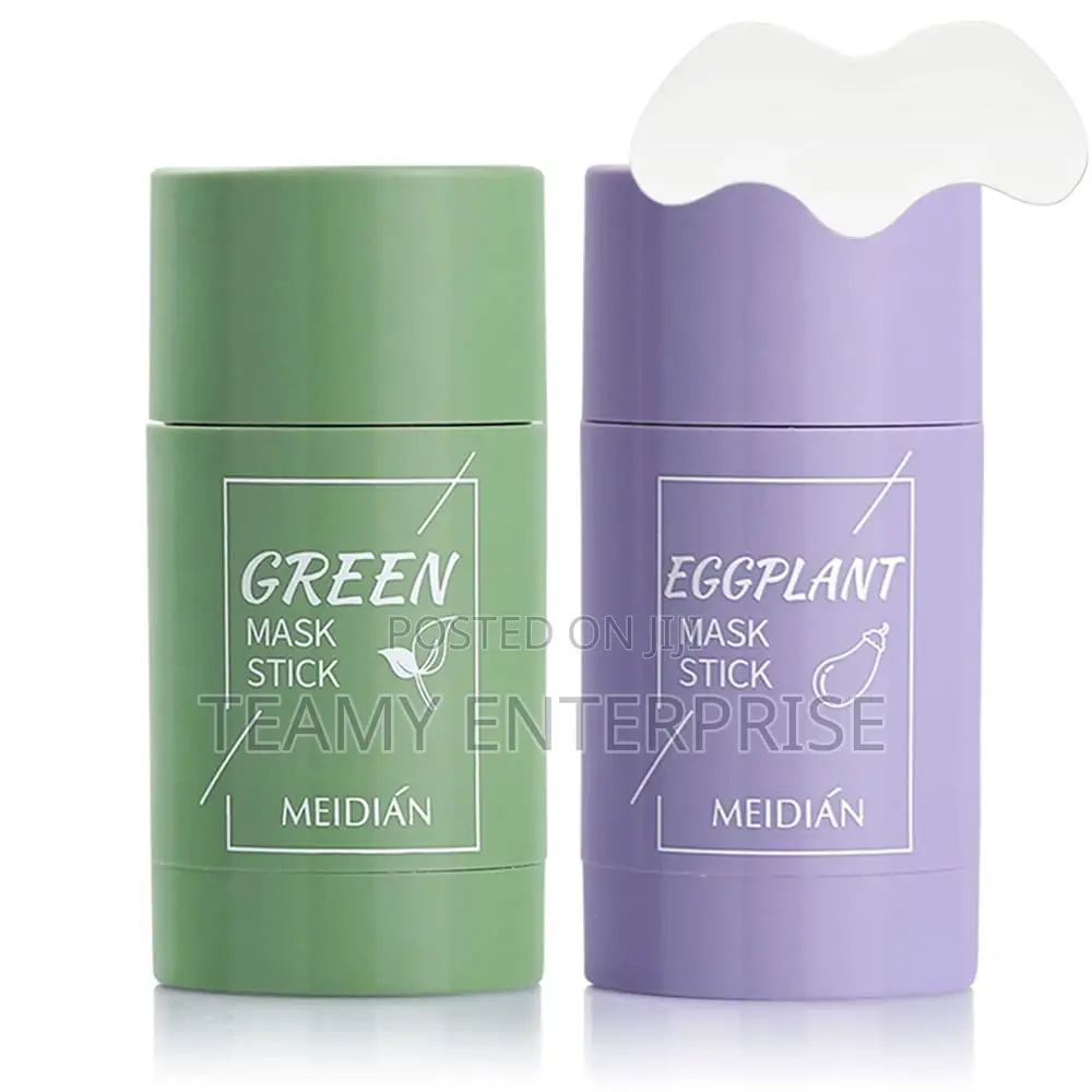 2 Meidian Set - Green Tea and Egg Plant Face Mask Stick