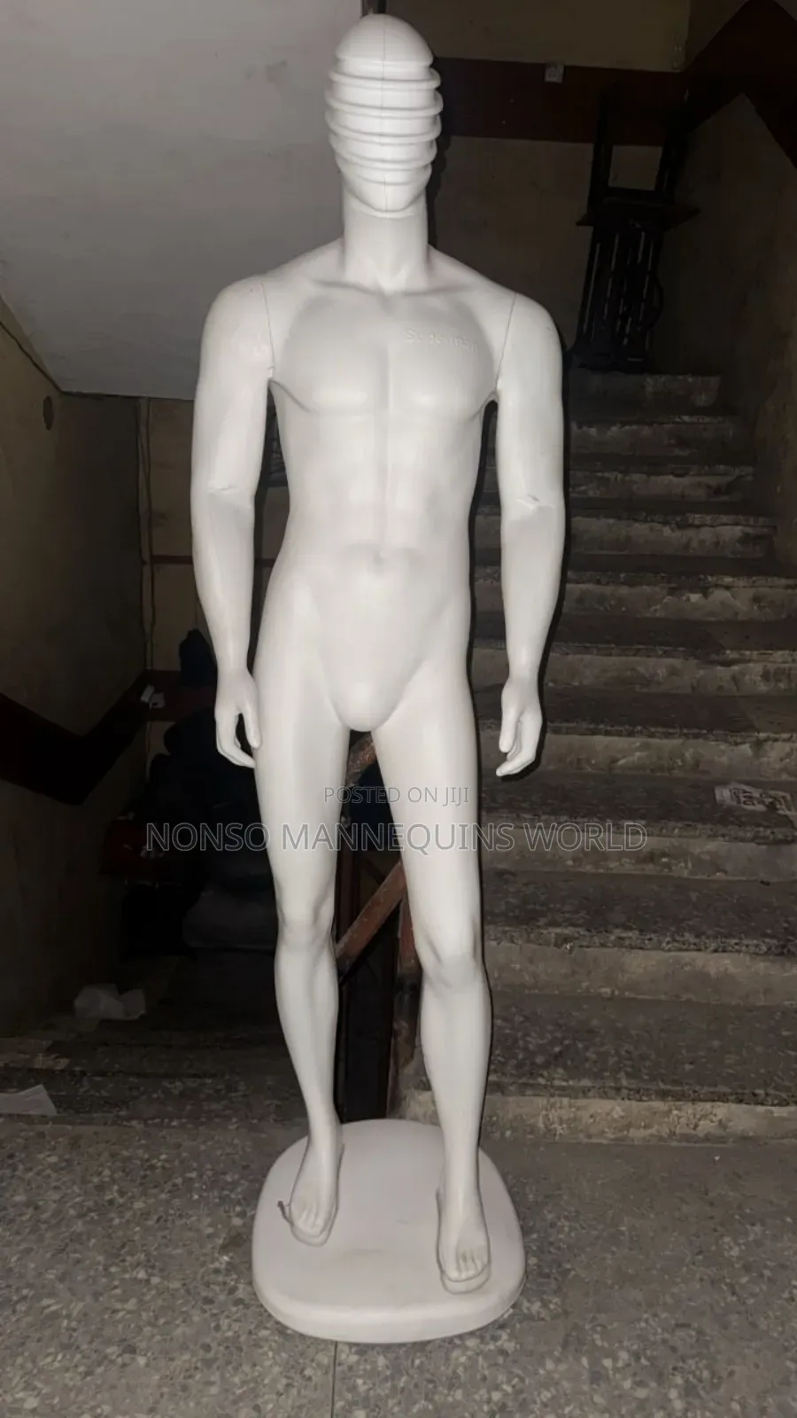 Brand New Male White Plastic Mannequin