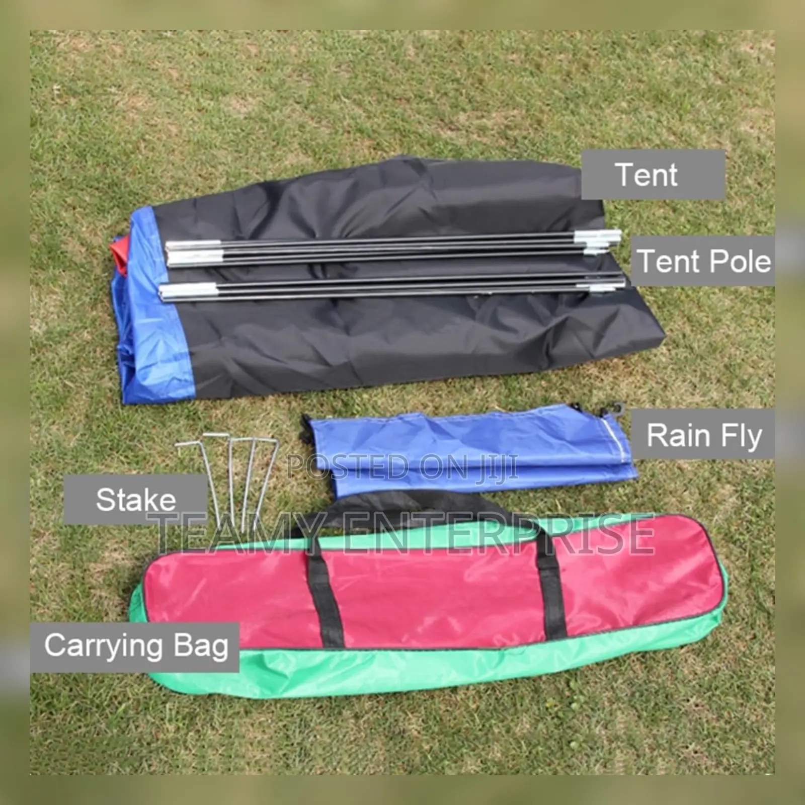 Camping Tent 6 by 7 Feet - Accommodates 4 to 6 Persons