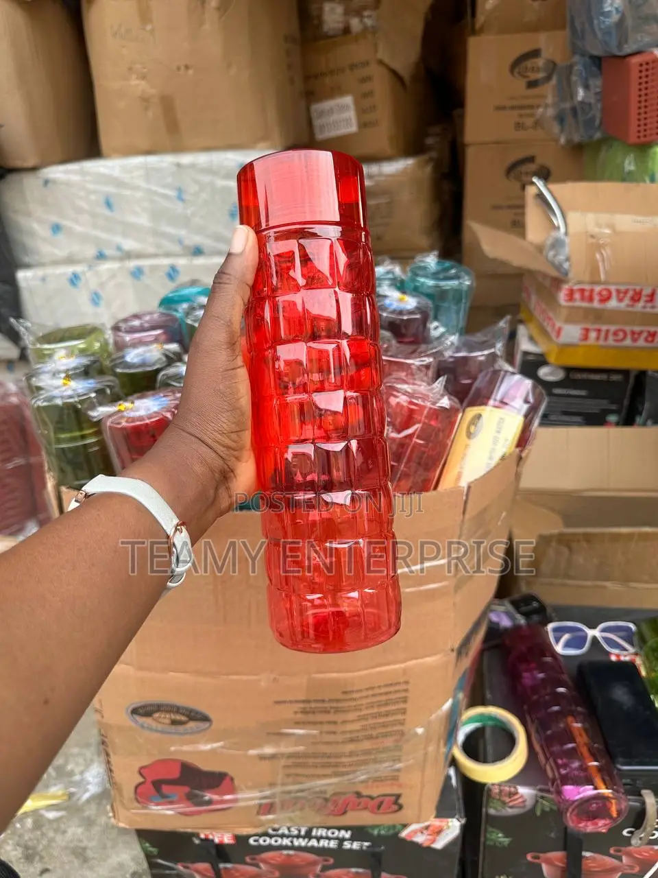 1000ml Crystal Water Bottle