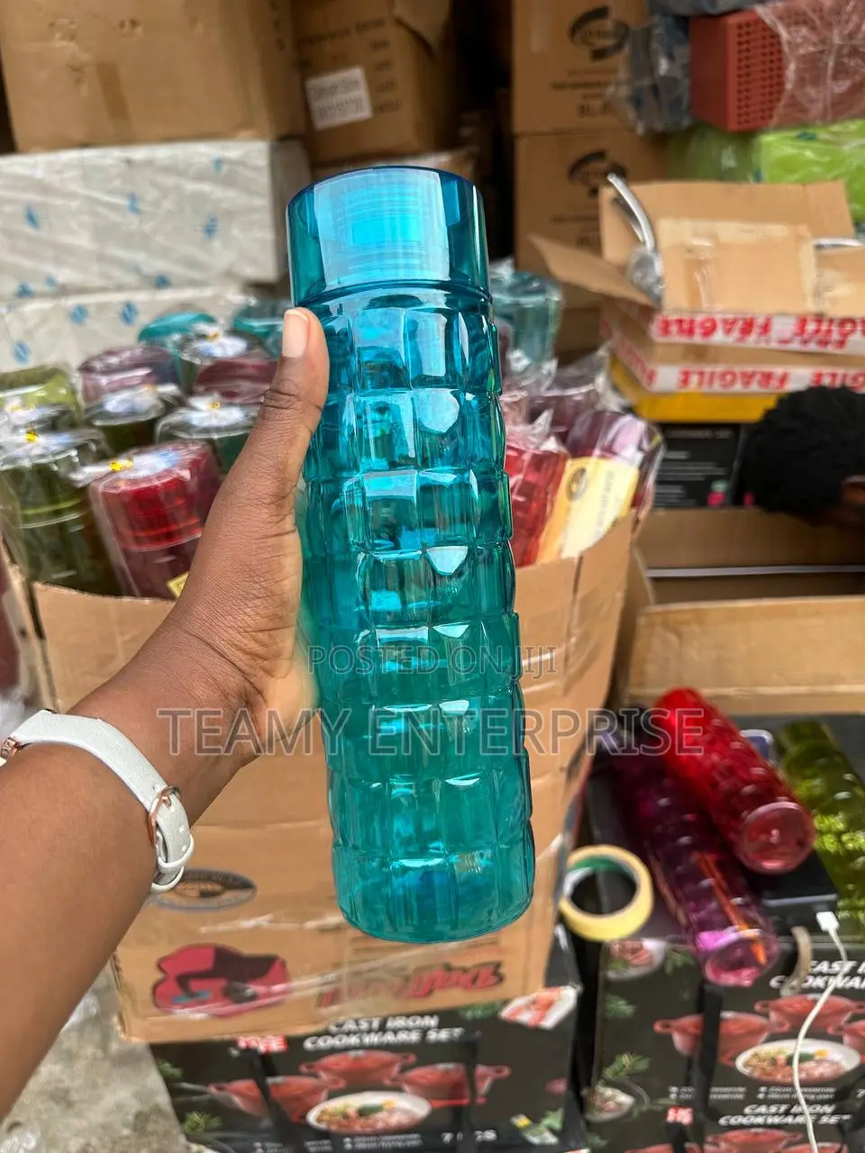 1000ml Crystal Water Bottle