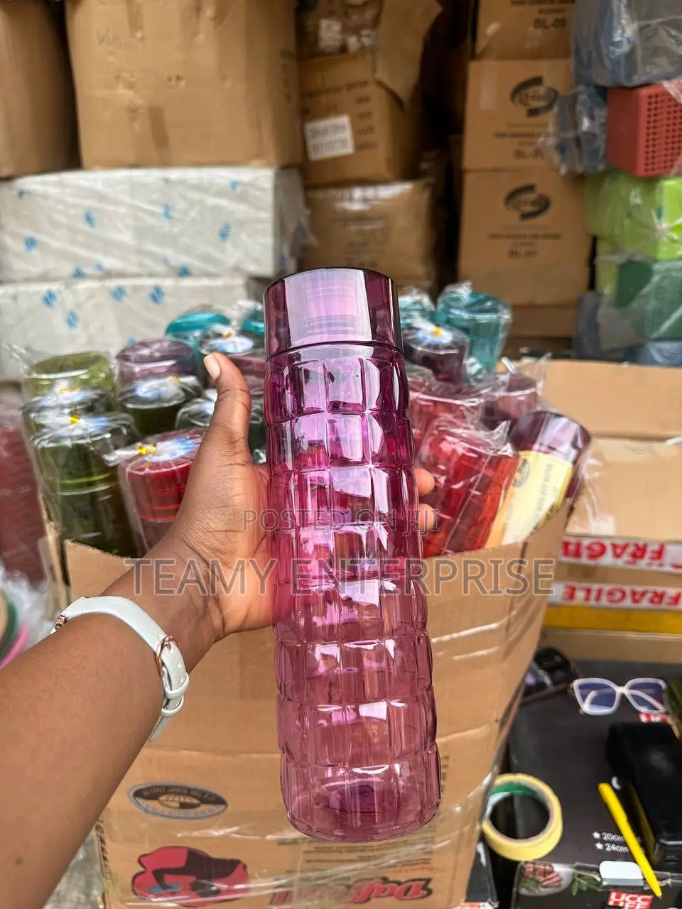 1000ml Crystal Water Bottle