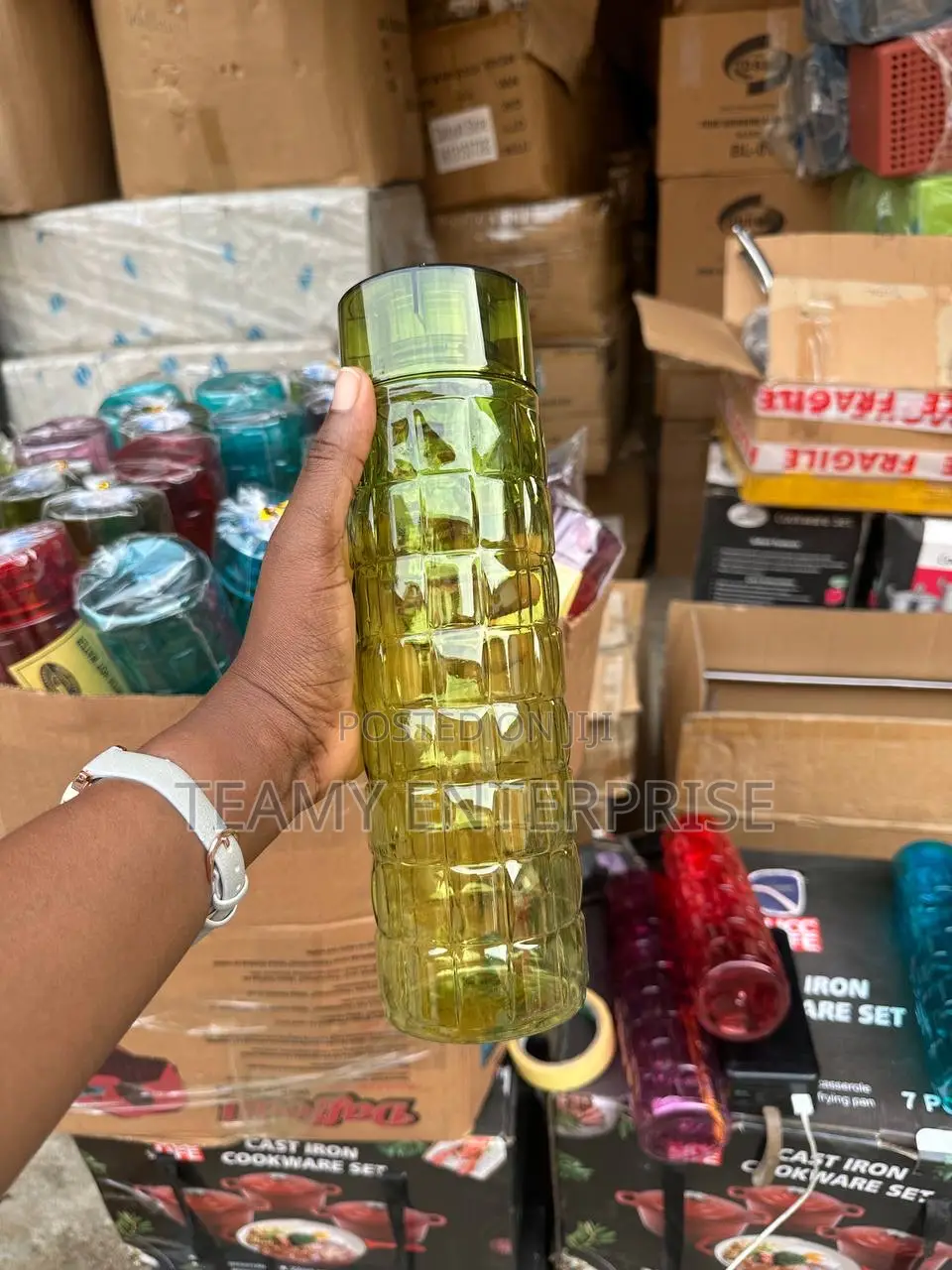1000ml Crystal Water Bottle