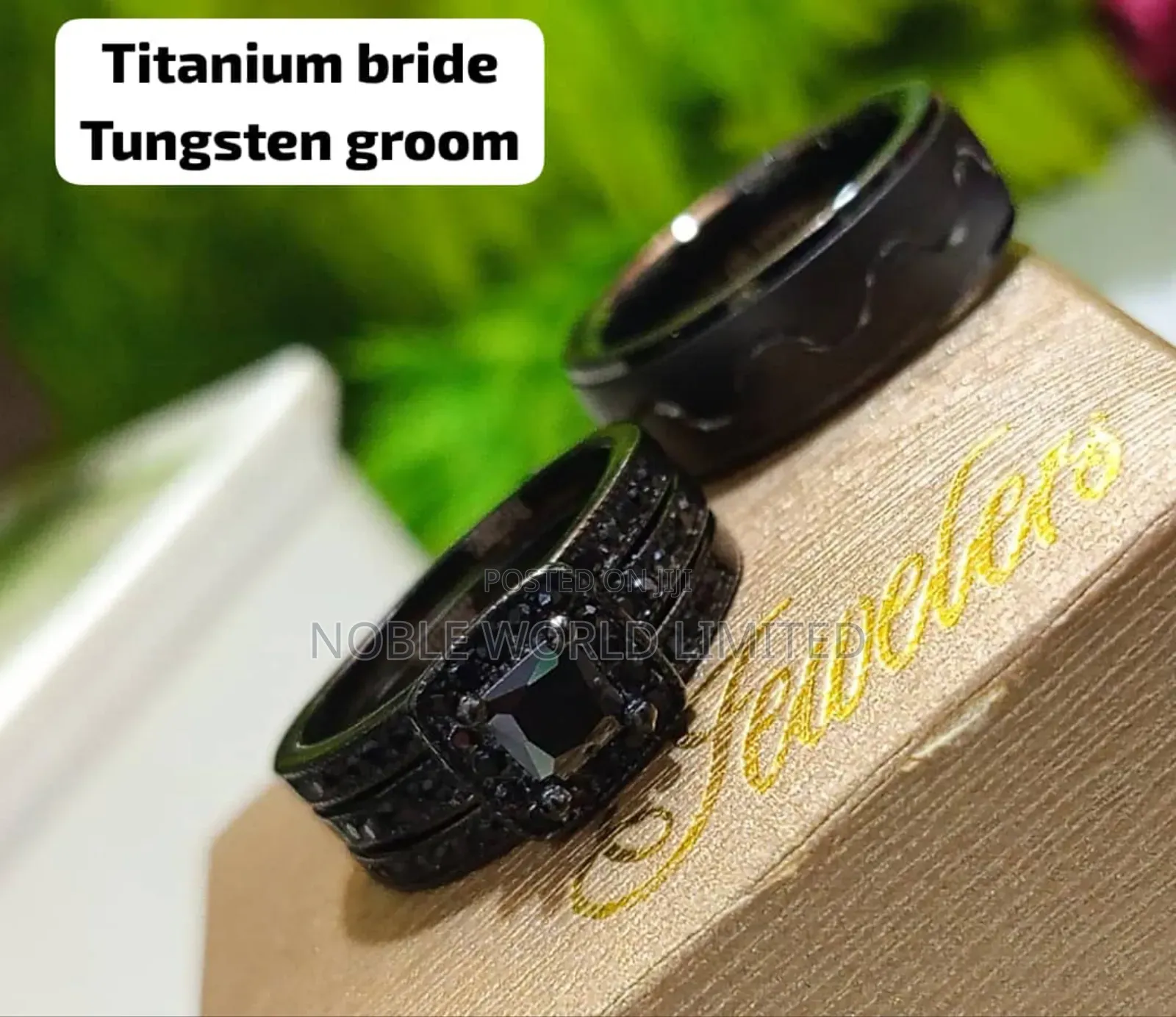 Black Titanium Steel Rings