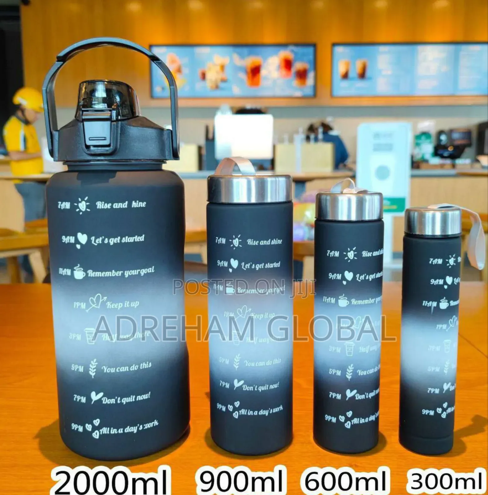 4in1 Motivational Water Bottle