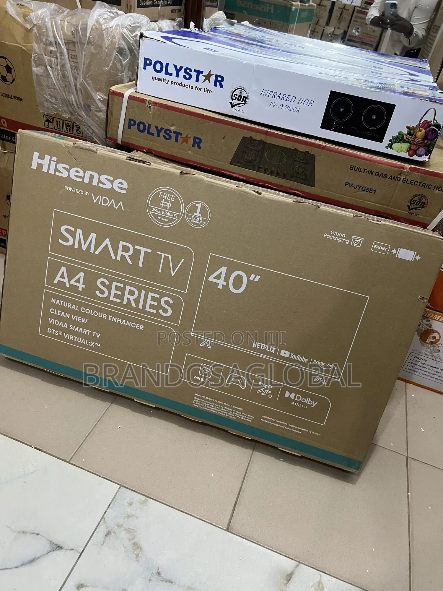 Best Quality Hisense 40" A4 Smart Tv- Sharp Display