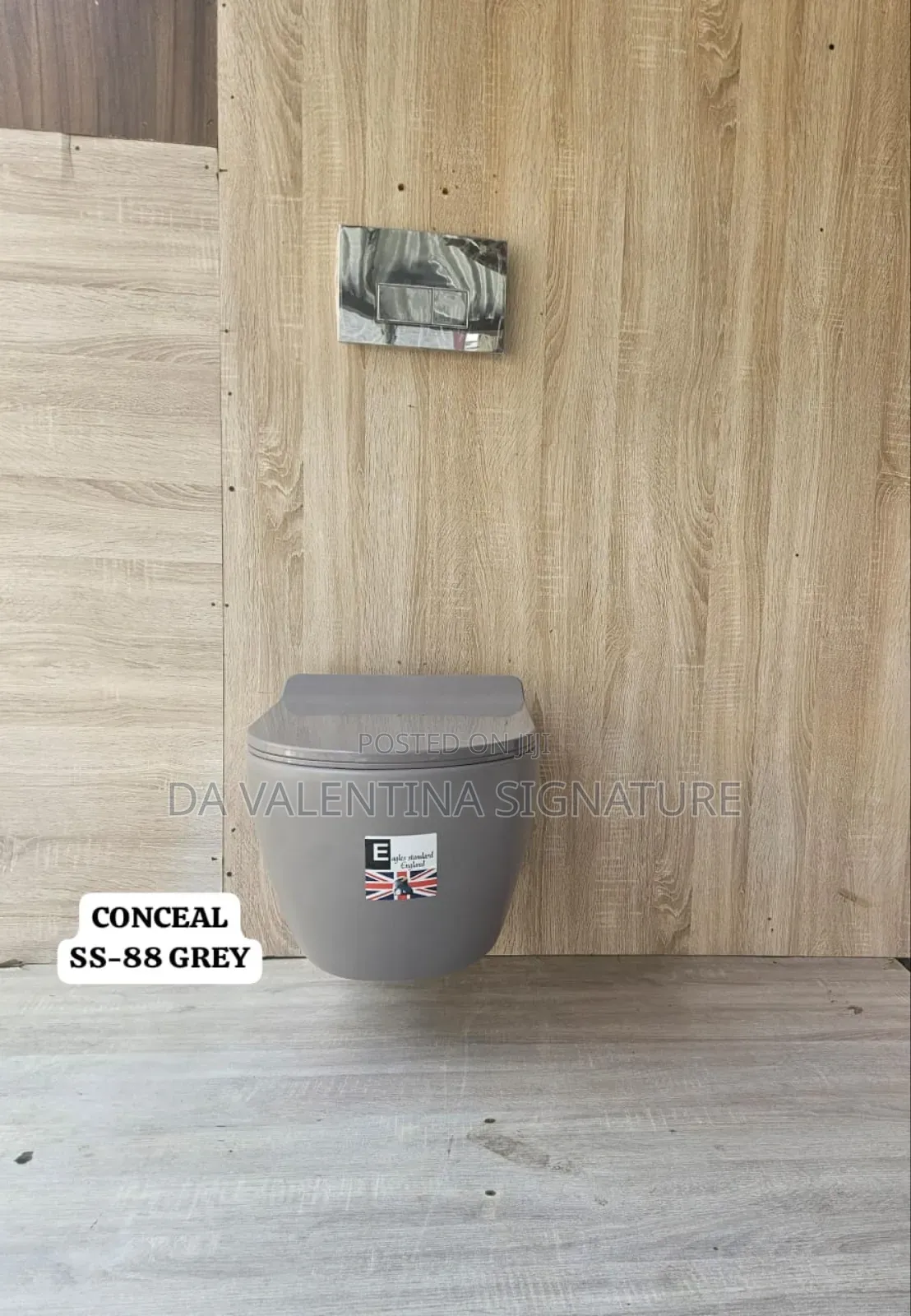 England High Quality Grey Matt Wall Conceal Water Closet