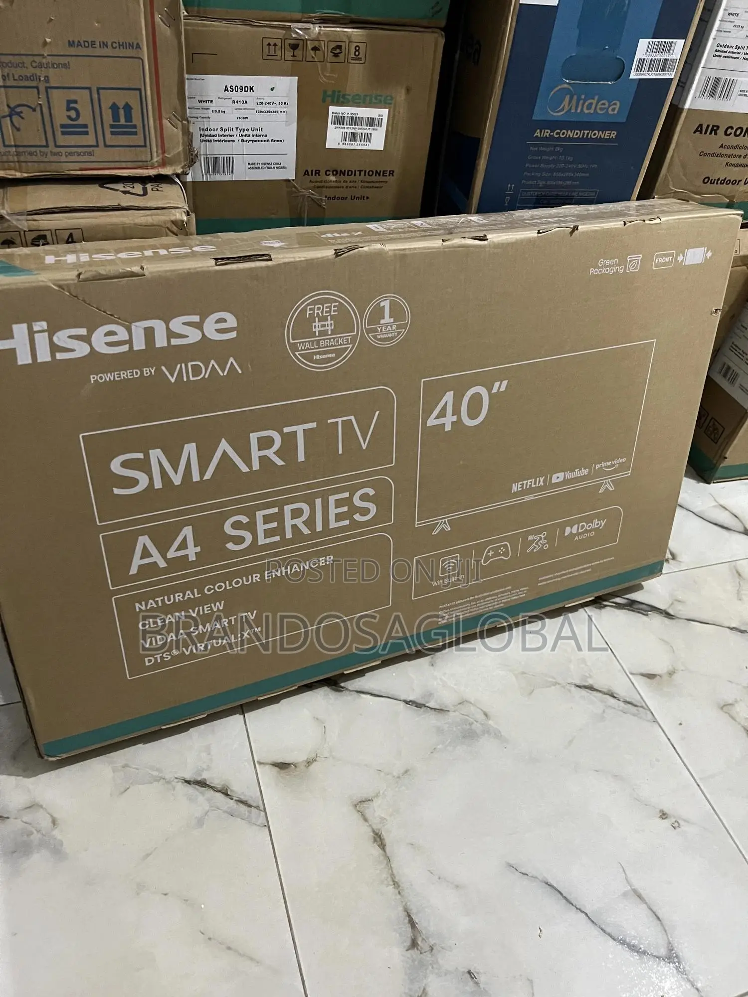 40" Hisense A4 Smart Led Tv - Warranty Guaranteed