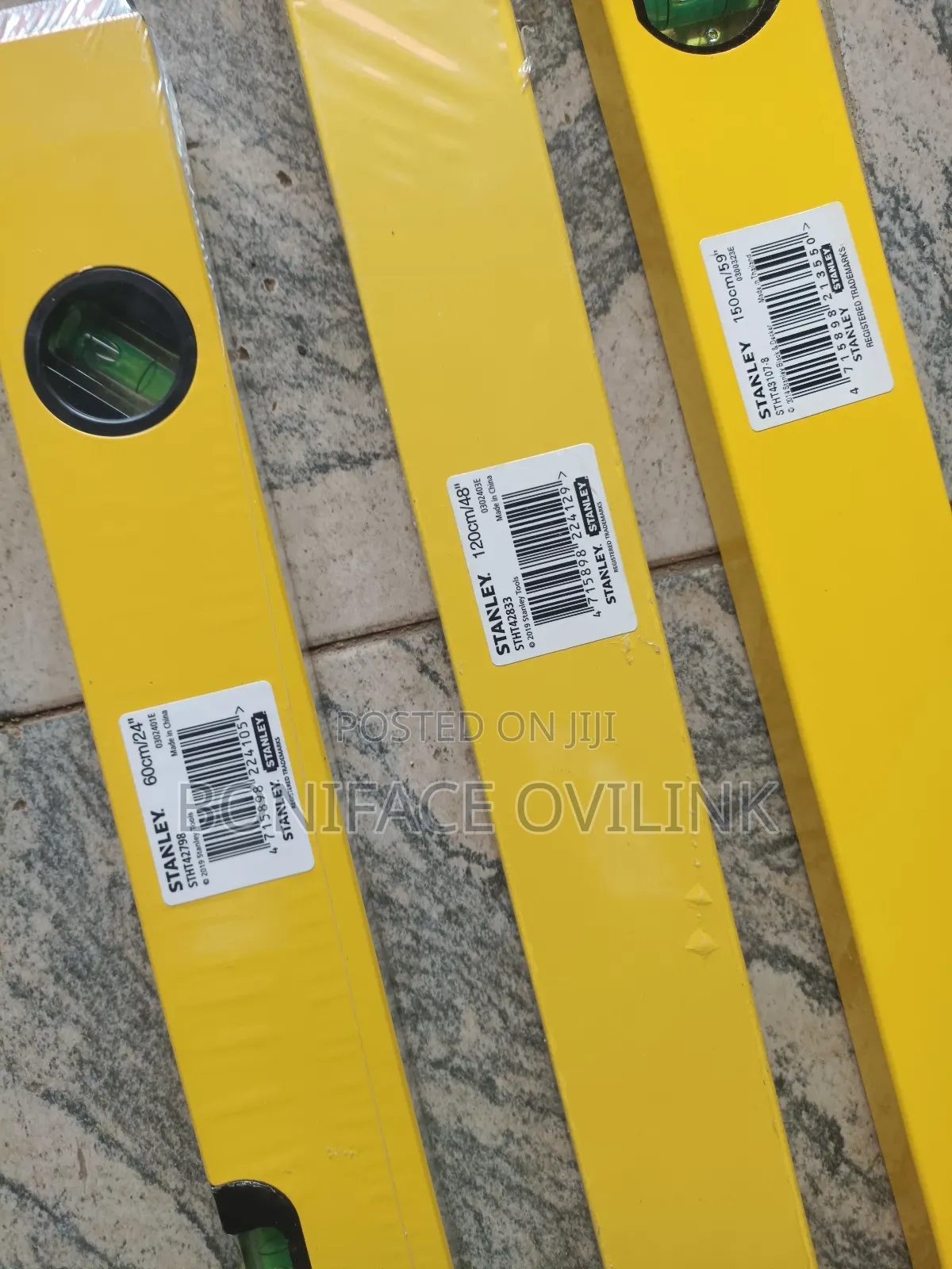 Stanley Aluminum Spirit Level 60mm/2ft ( All Sizes Available