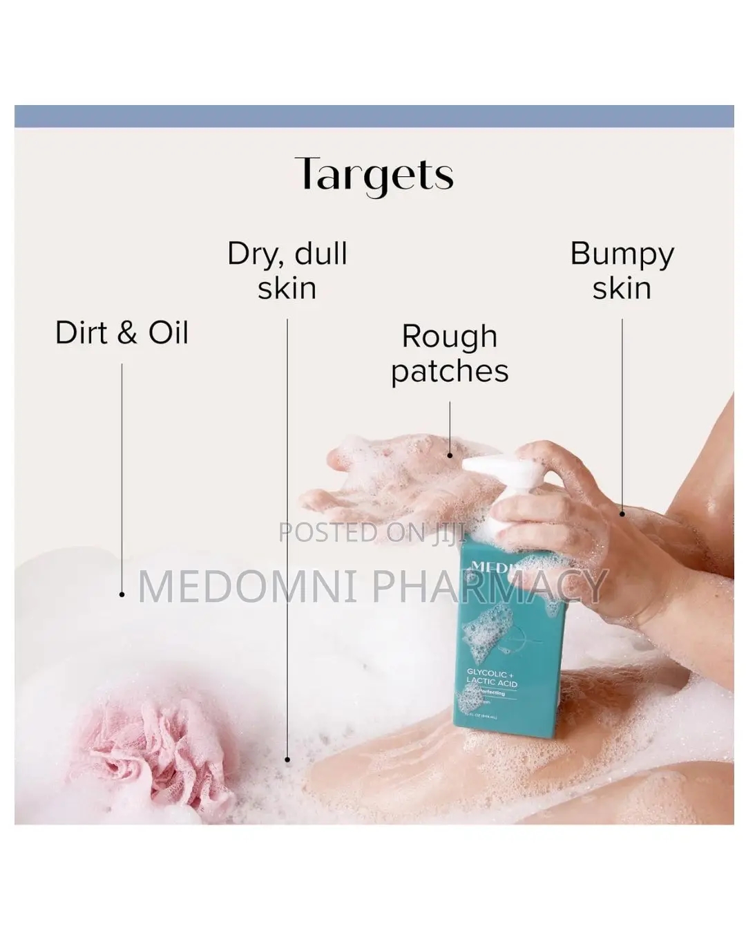 Medix -5.5 10% Glycolic + Lactic Acid Body Wash 444ml