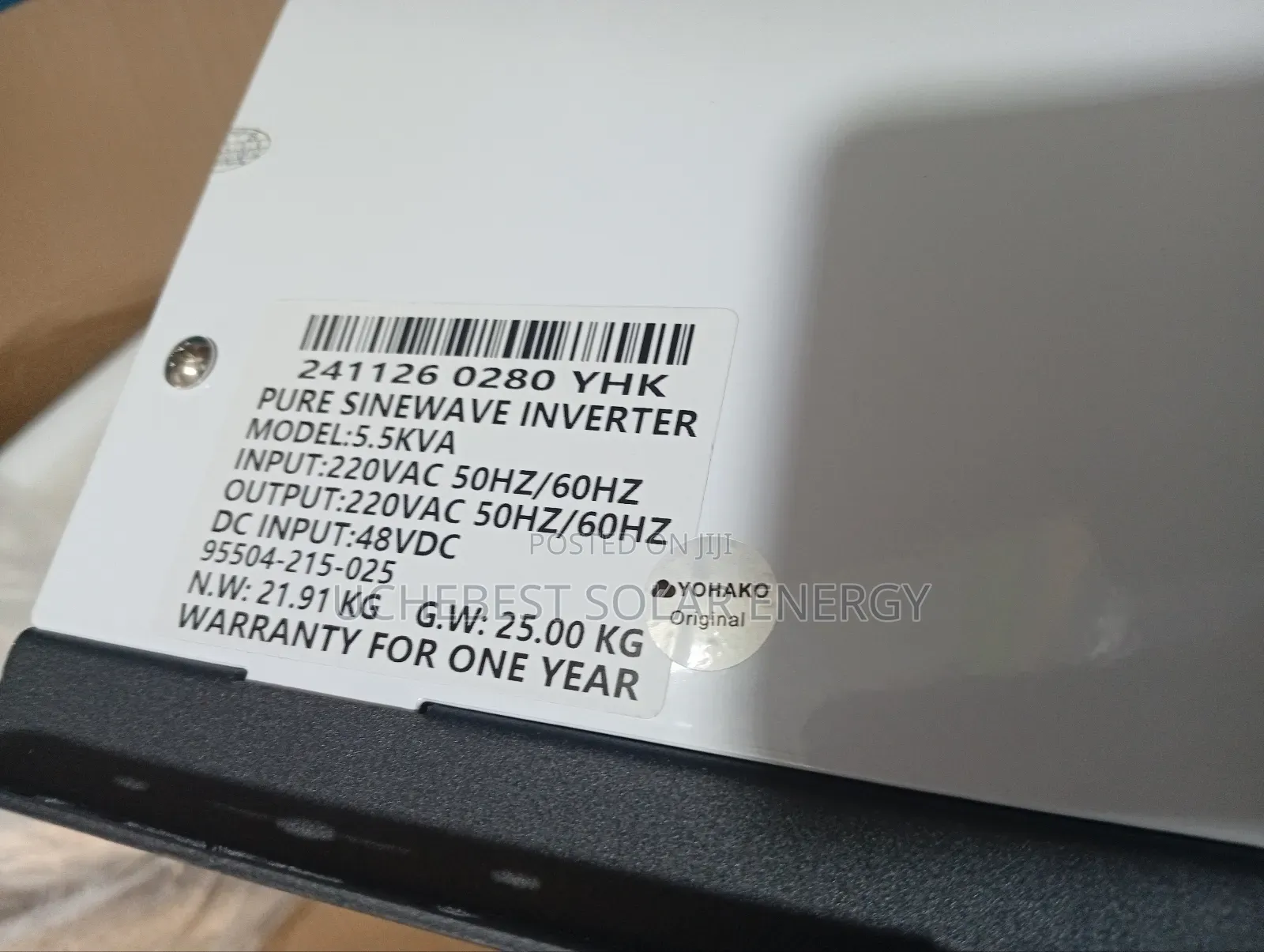 5.5kav/48 Yohako Inverter With One Warranty