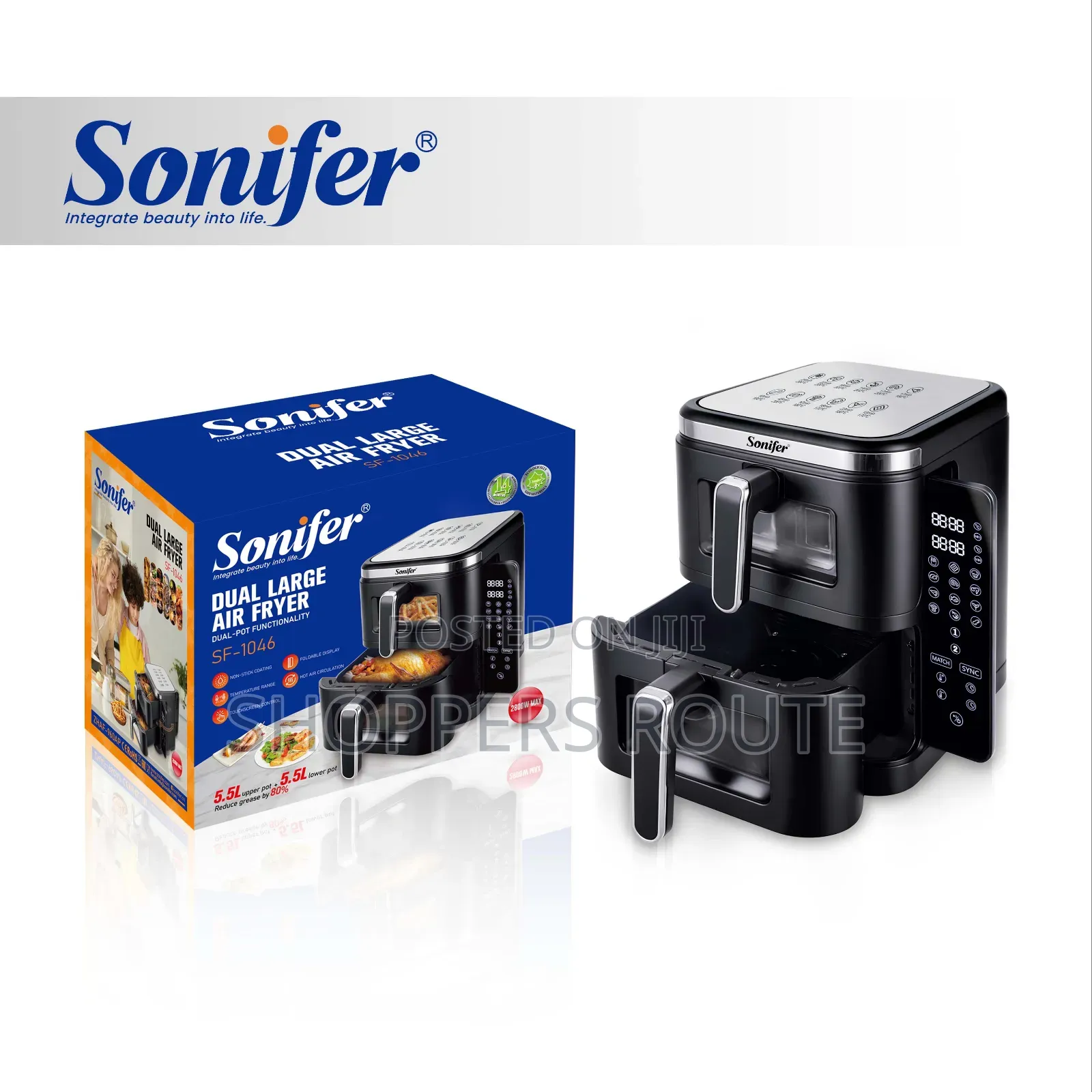 Sonifer Daul Lager Air Fryer Sf 1046