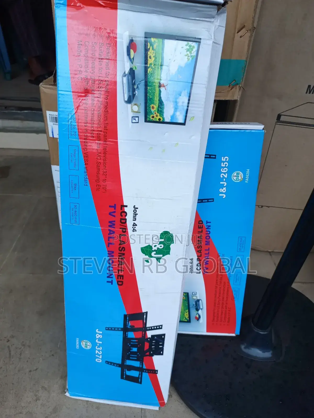 Adjustable Double Tv Arm Large Up to 70"