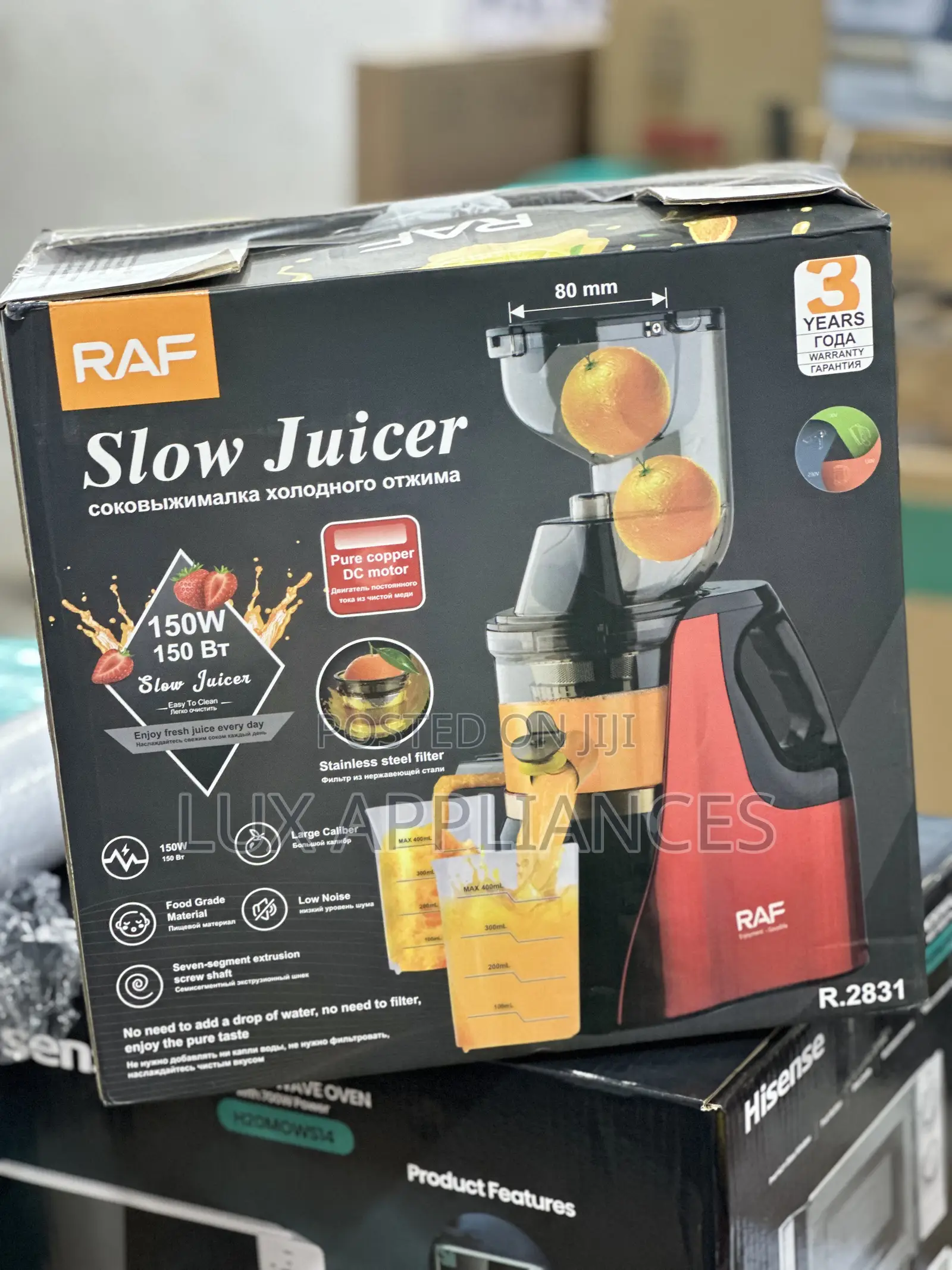 Raf Greendrip 150w Slow Fruit Juicer and Extractor R.2831.