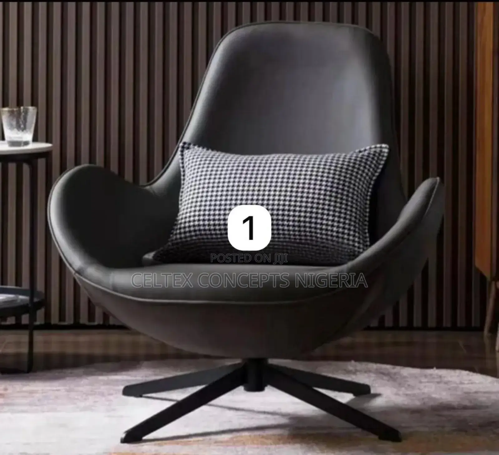Durable Swivel Arm Chair
