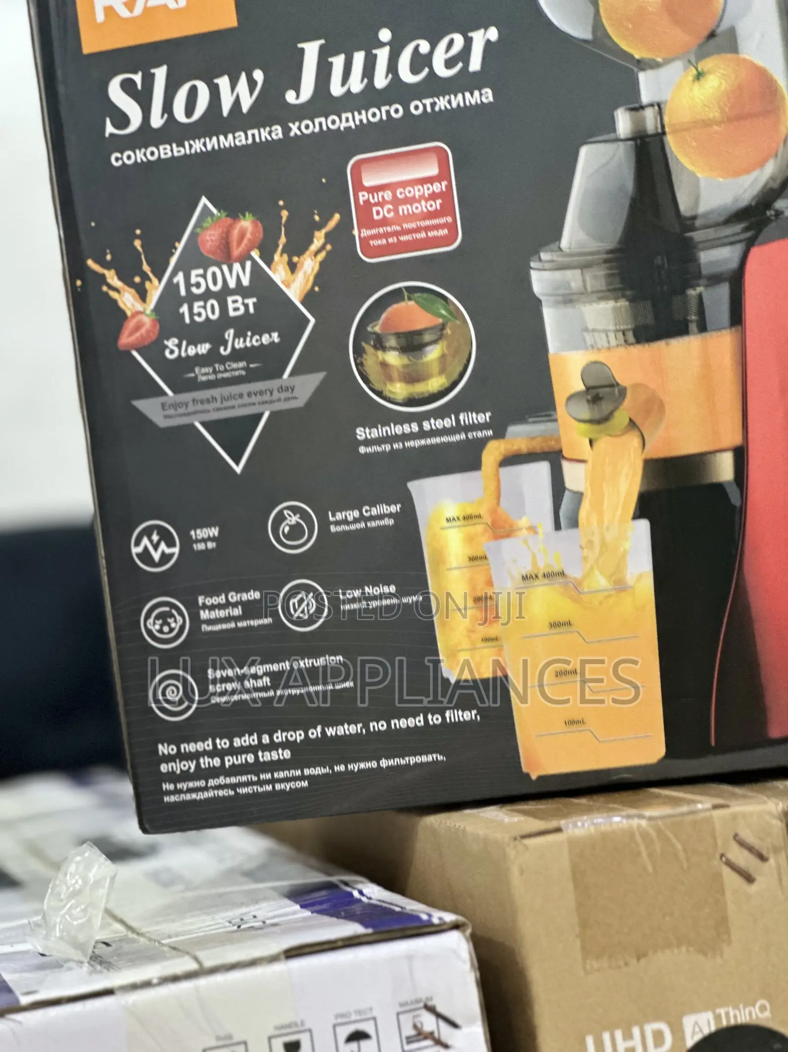 Powerpackedjuicy With Raf 150w Slow Fruit Juicer and Extractor R.2831