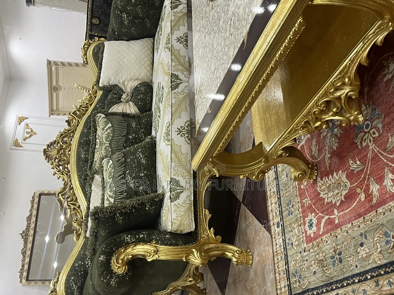 Royal Ever Green Turkish Sofa