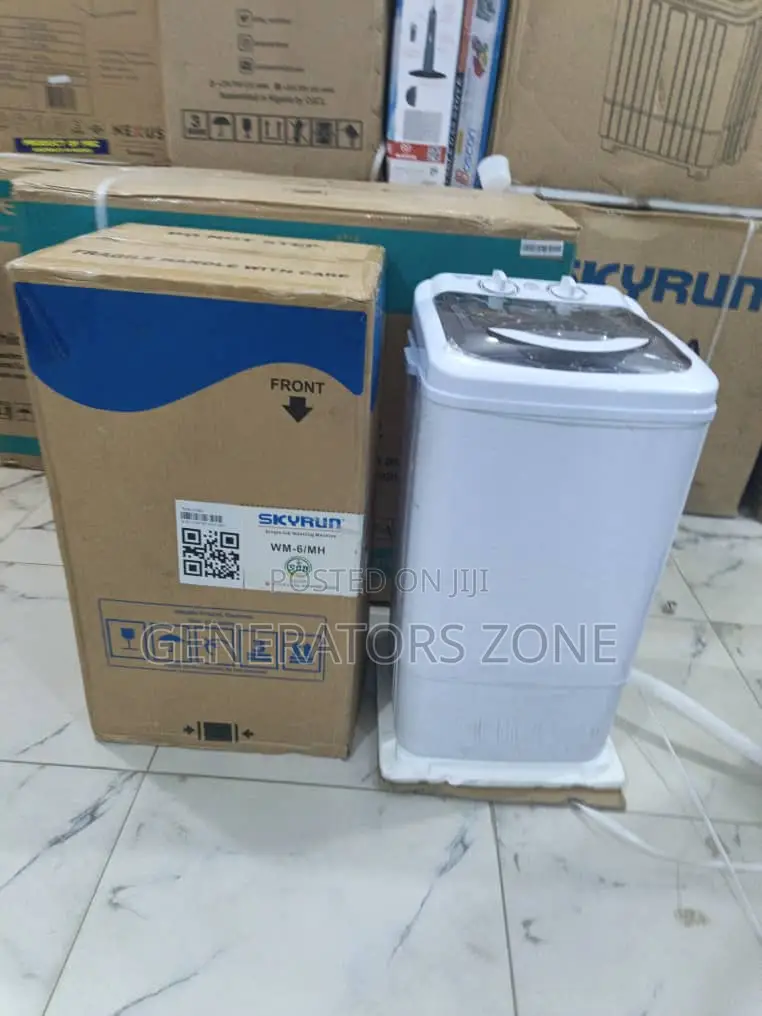 Skyrun 6kg Washing Machine – Single Tub, Space-Saving Design