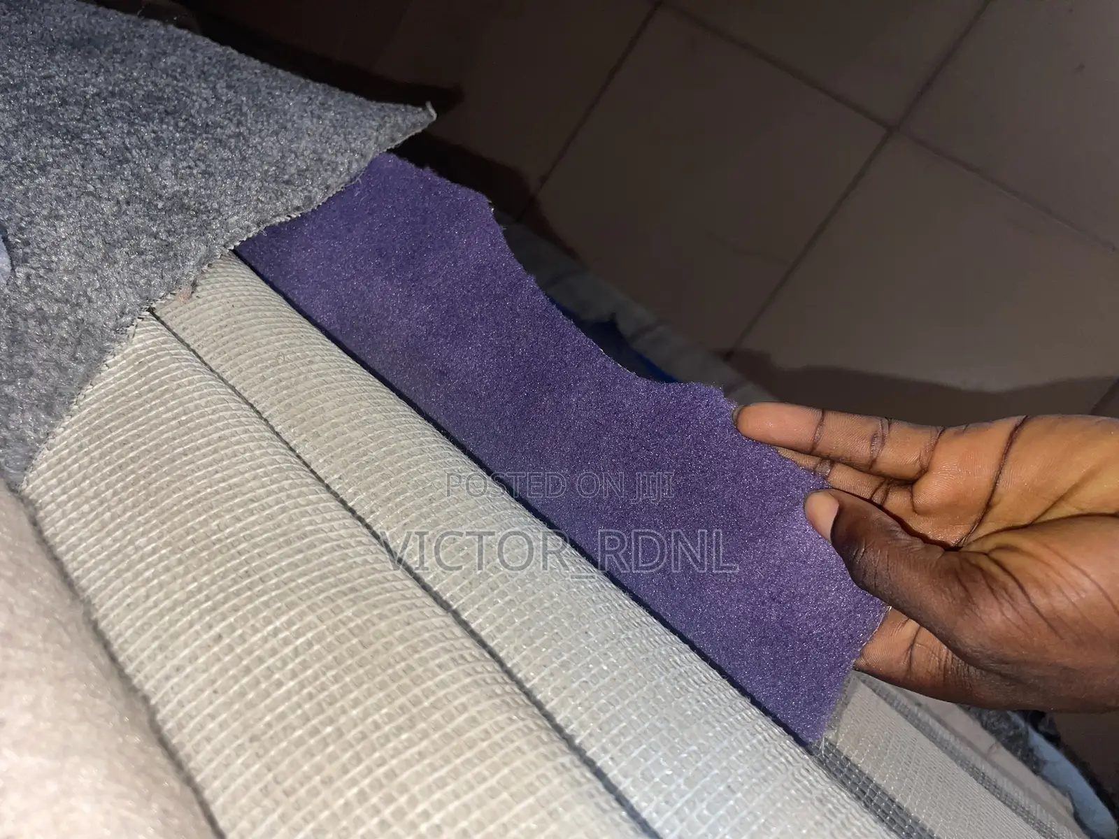 Purple Wall to Wall Rug Available in Large Quantity