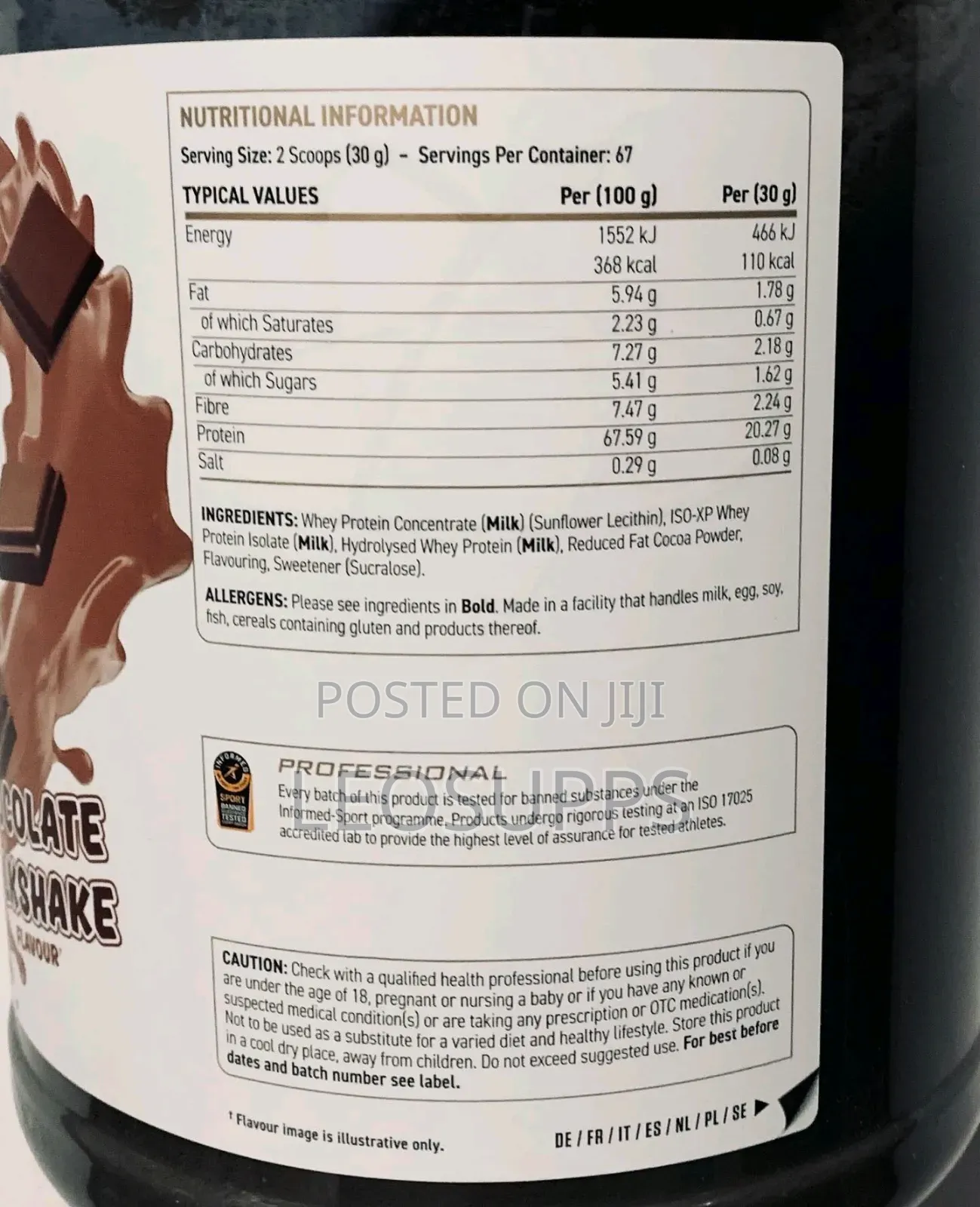 Applied Nutrition Whey Protein 67servings